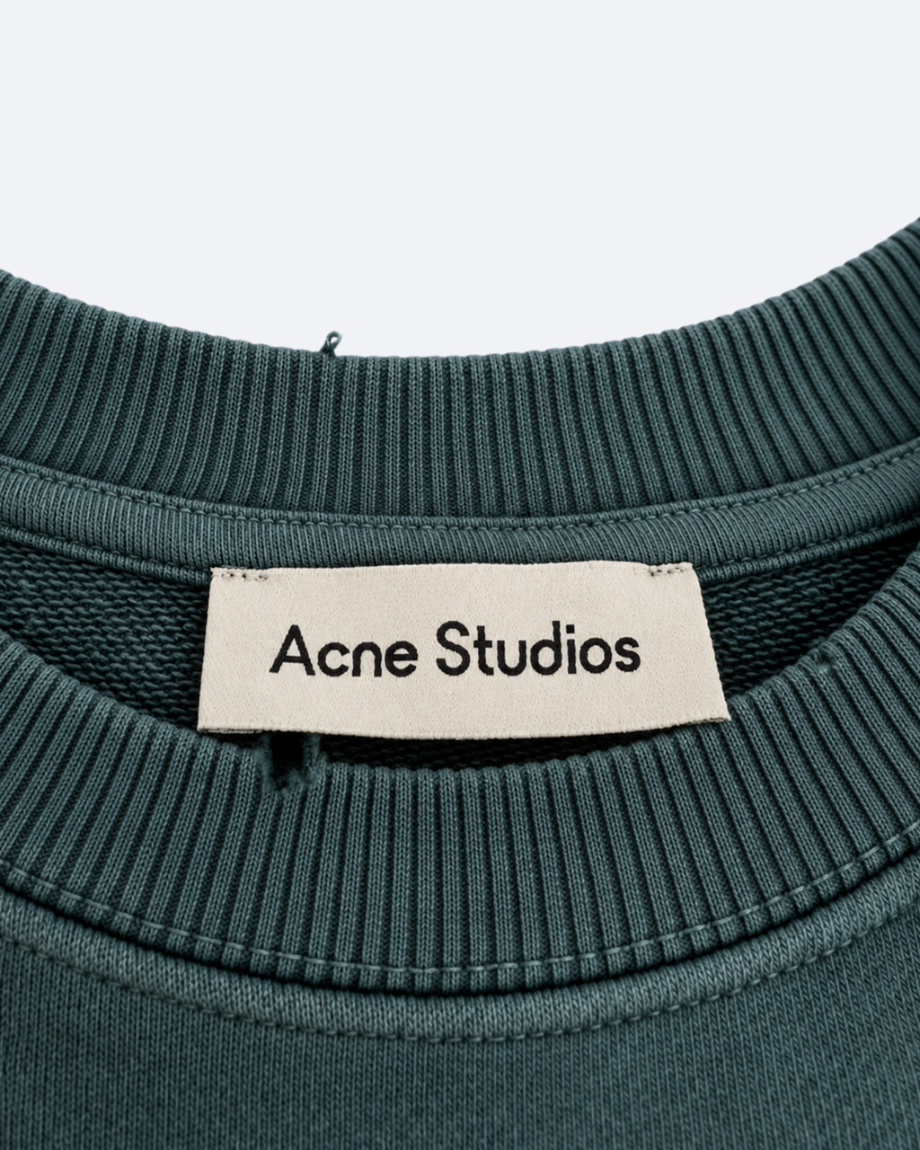 Acne Studios - Logotype Distressed Sweatshirt - Slate Teal