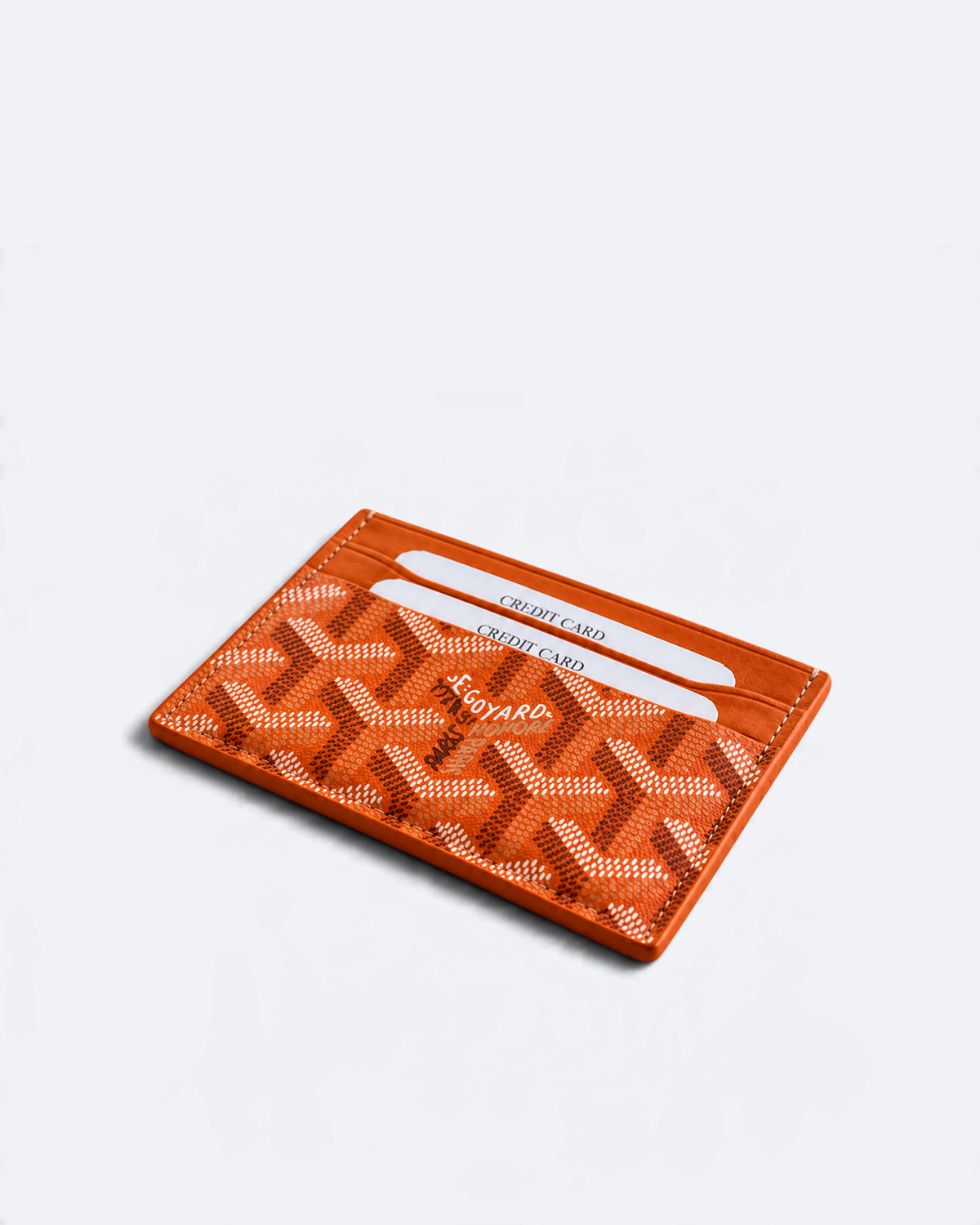 Goyard - Goyardine Pattern Cardholder - Orange
