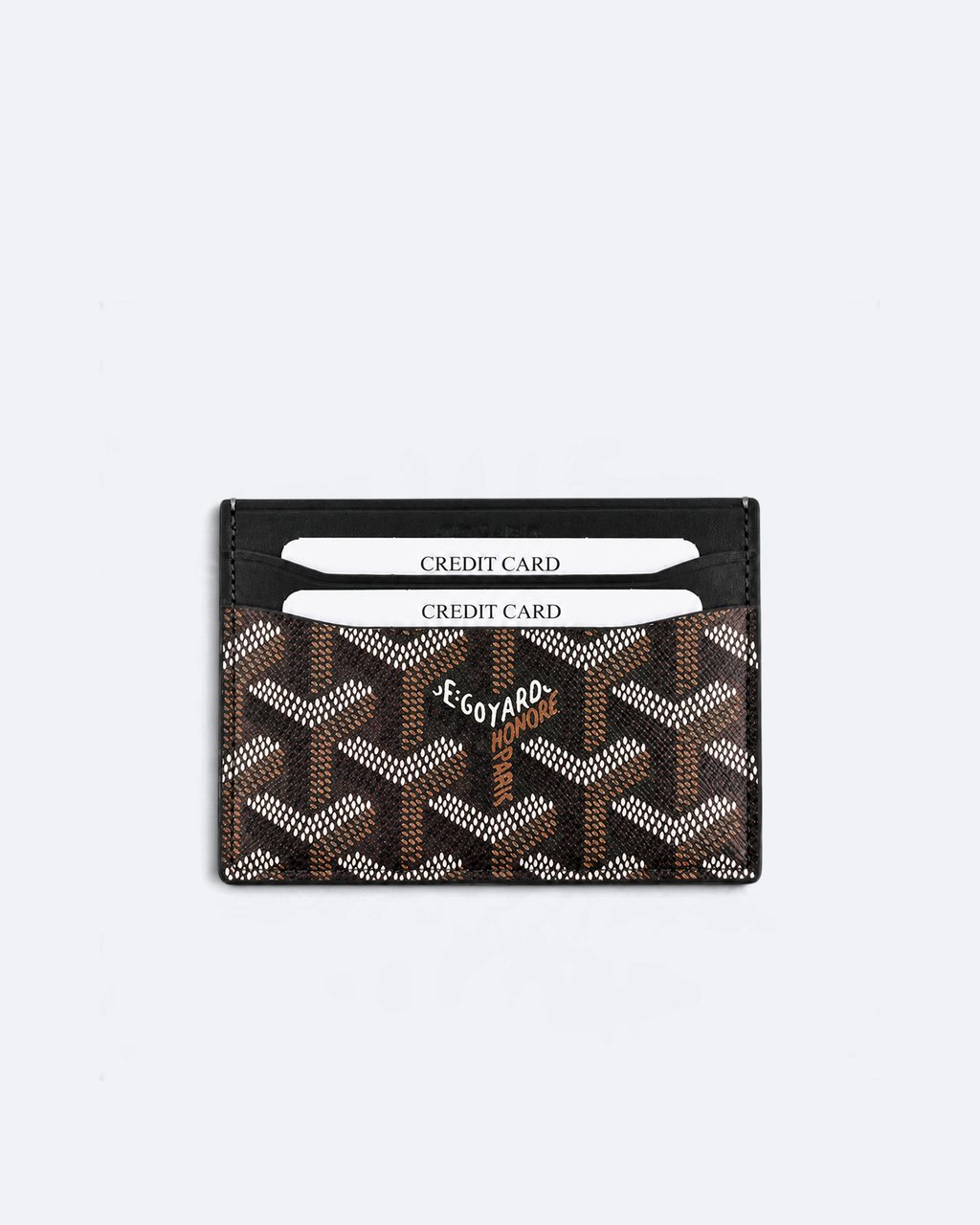 Goyard - Goyardine Pattern Cardholder - Brown