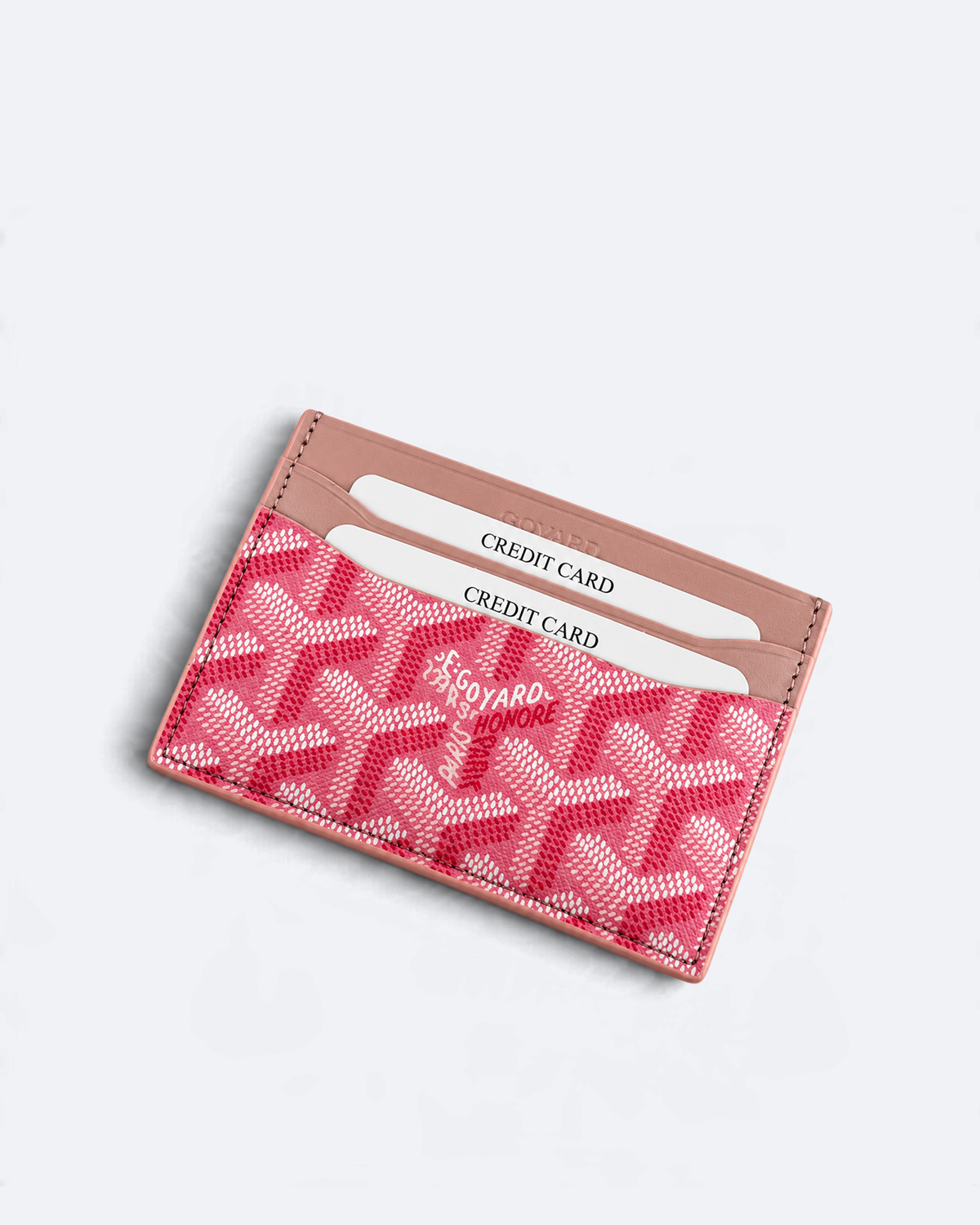 Goyard - Goyardine Pattern Cardholder - Pink