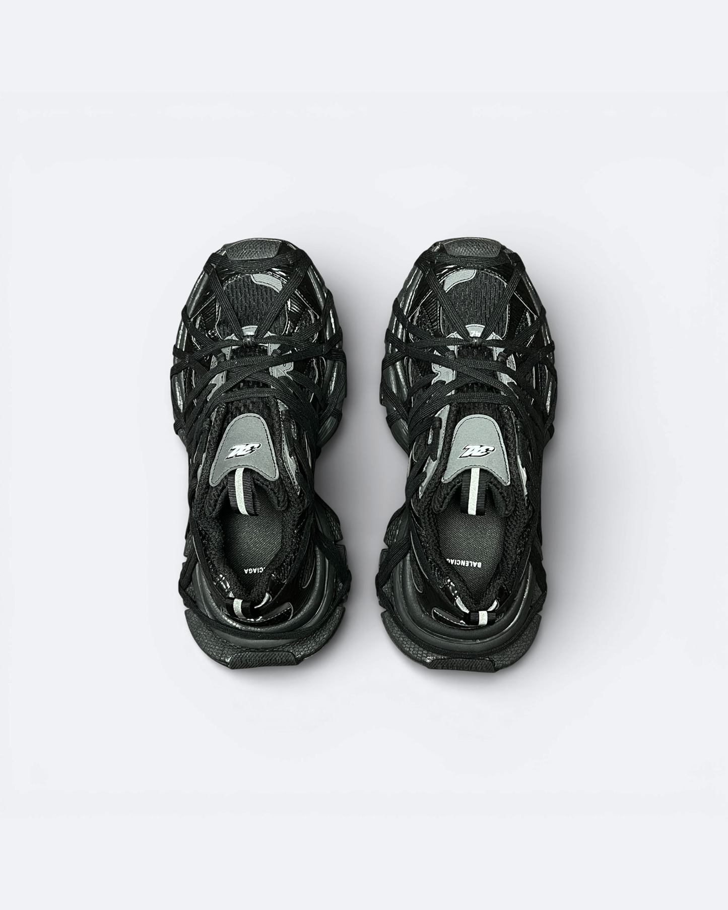 Balenciaga – tenisky 3XL Extreme Lace – černé