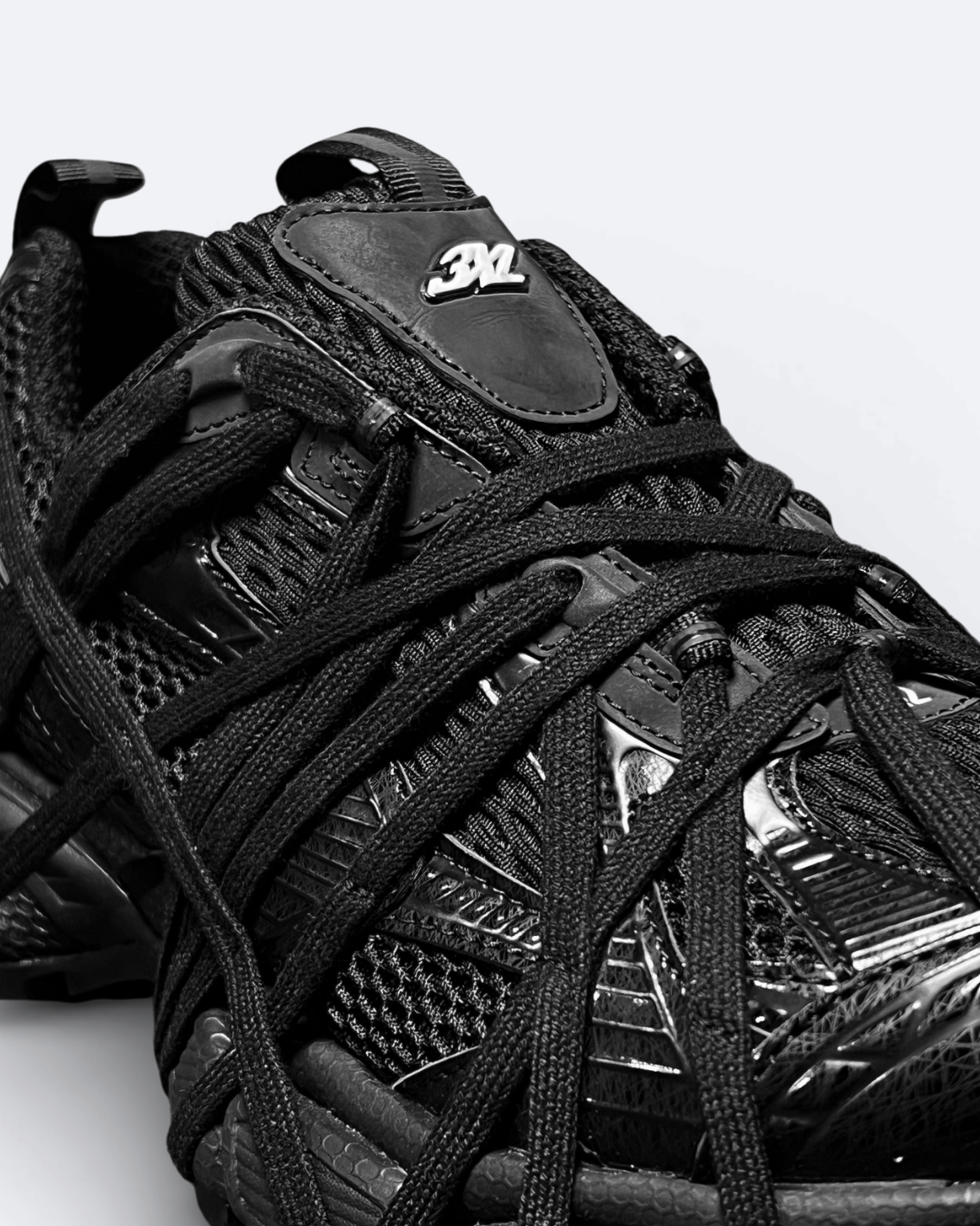 Balenciaga – tenisky 3XL Extreme Lace – černé