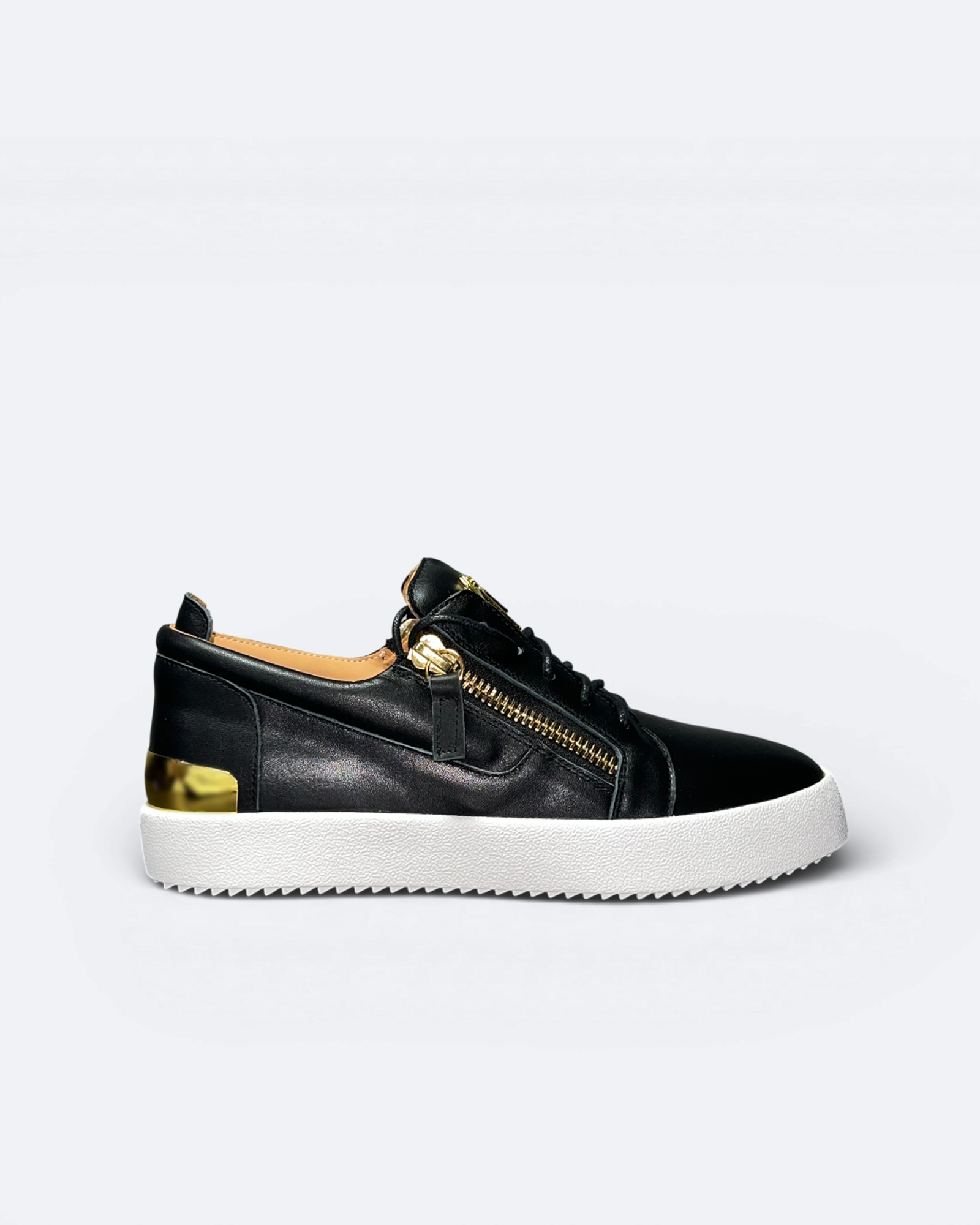 Giuseppe Zanotti - Zip Sneaker Low - černá/zlatá