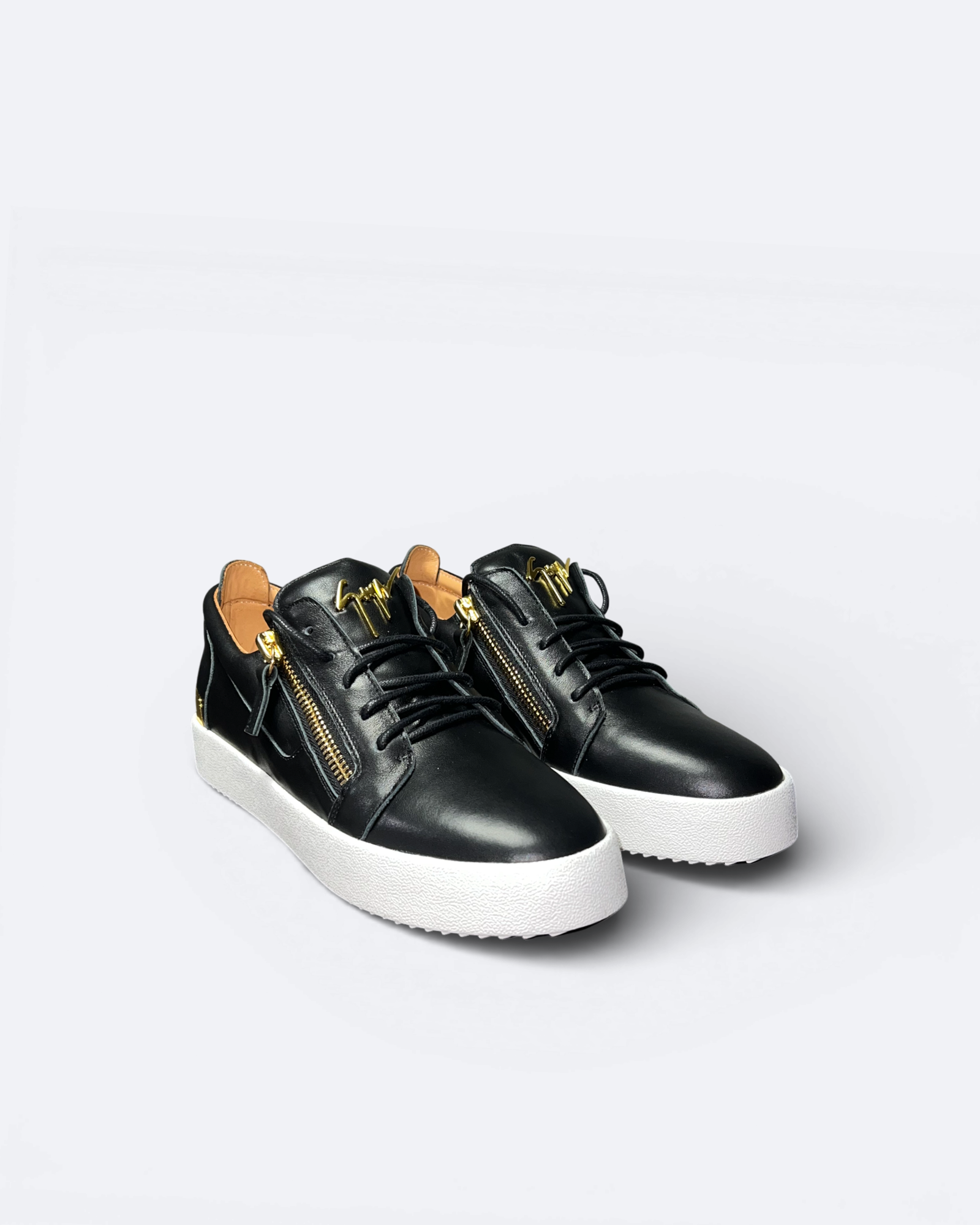 Giuseppe Zanotti - Zip Sneaker Low - černá/zlatá