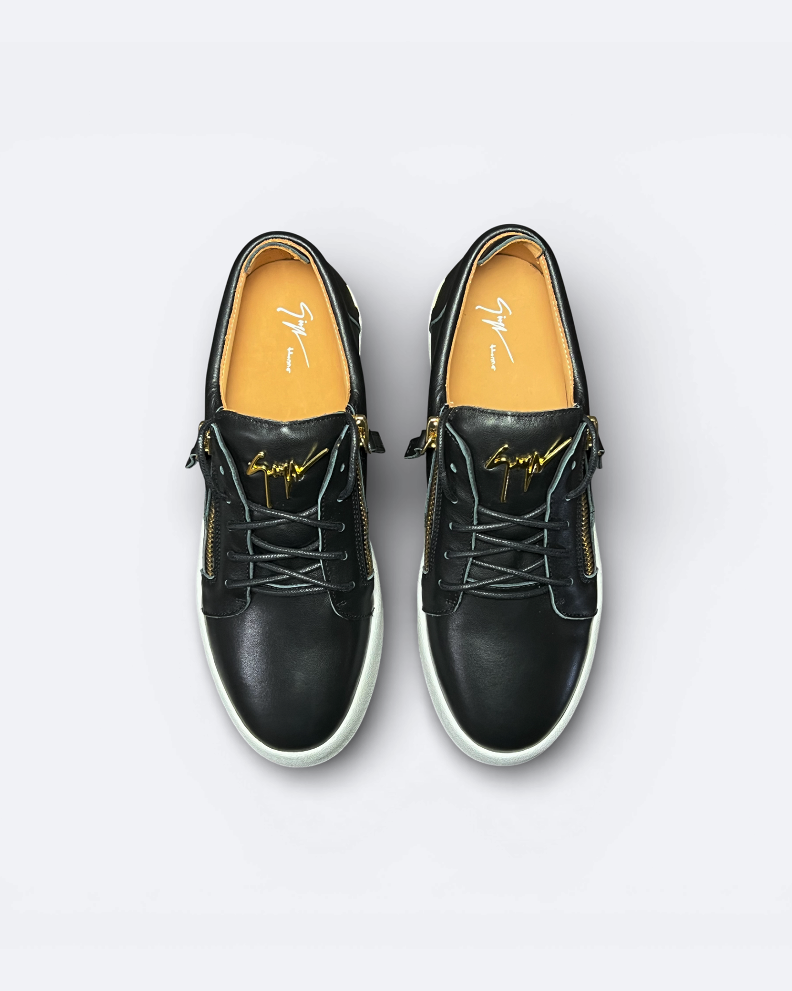 Giuseppe Zanotti - Zip Sneaker Low - černá/zlatá