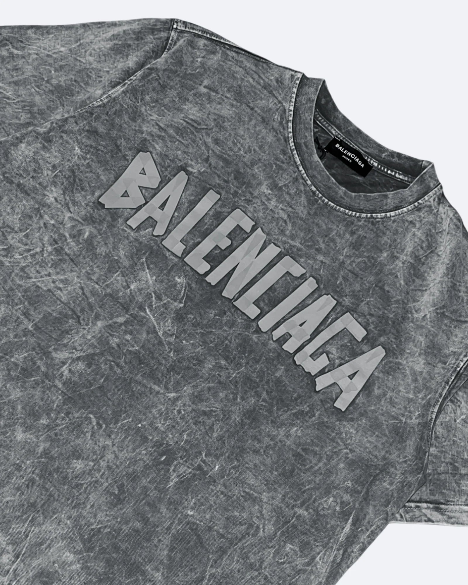 Balenciaga – Letní souprava s logem z pásky – Šedá