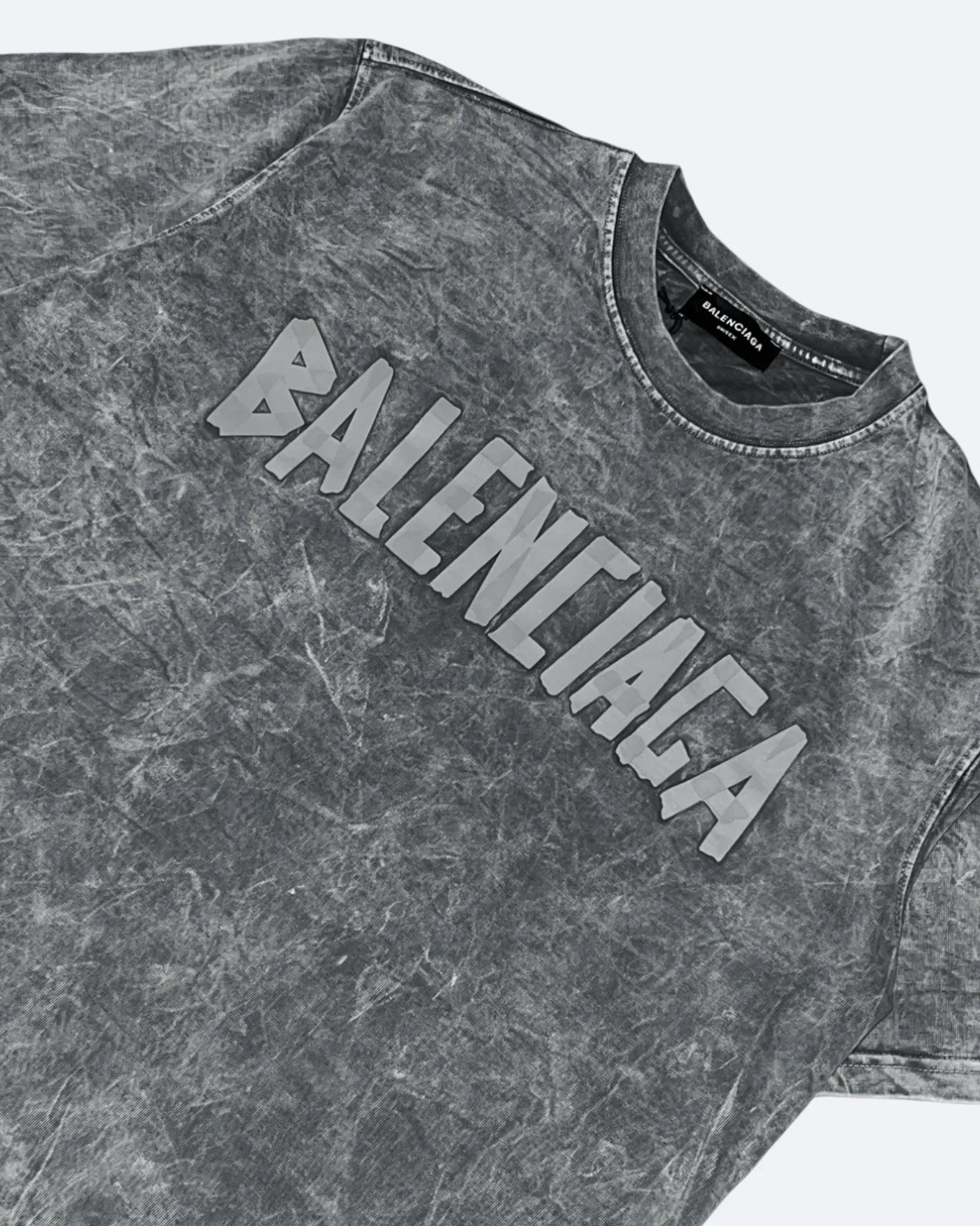 Balenciaga – Letní souprava s logem z pásky – Šedá