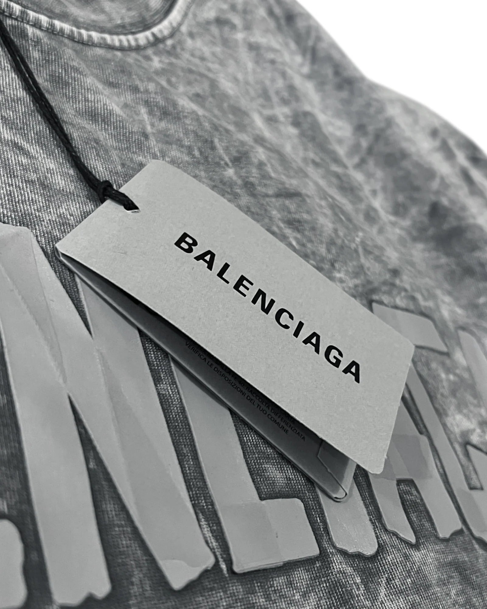 Balenciaga – Letní souprava s logem z pásky – Šedá