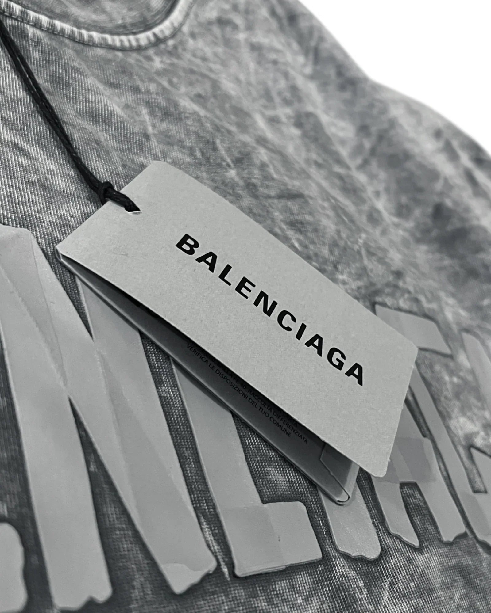 Balenciaga – Letní souprava s logem z pásky – Šedá