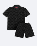 Gucci - Letní souprava s monogramem GG - černá