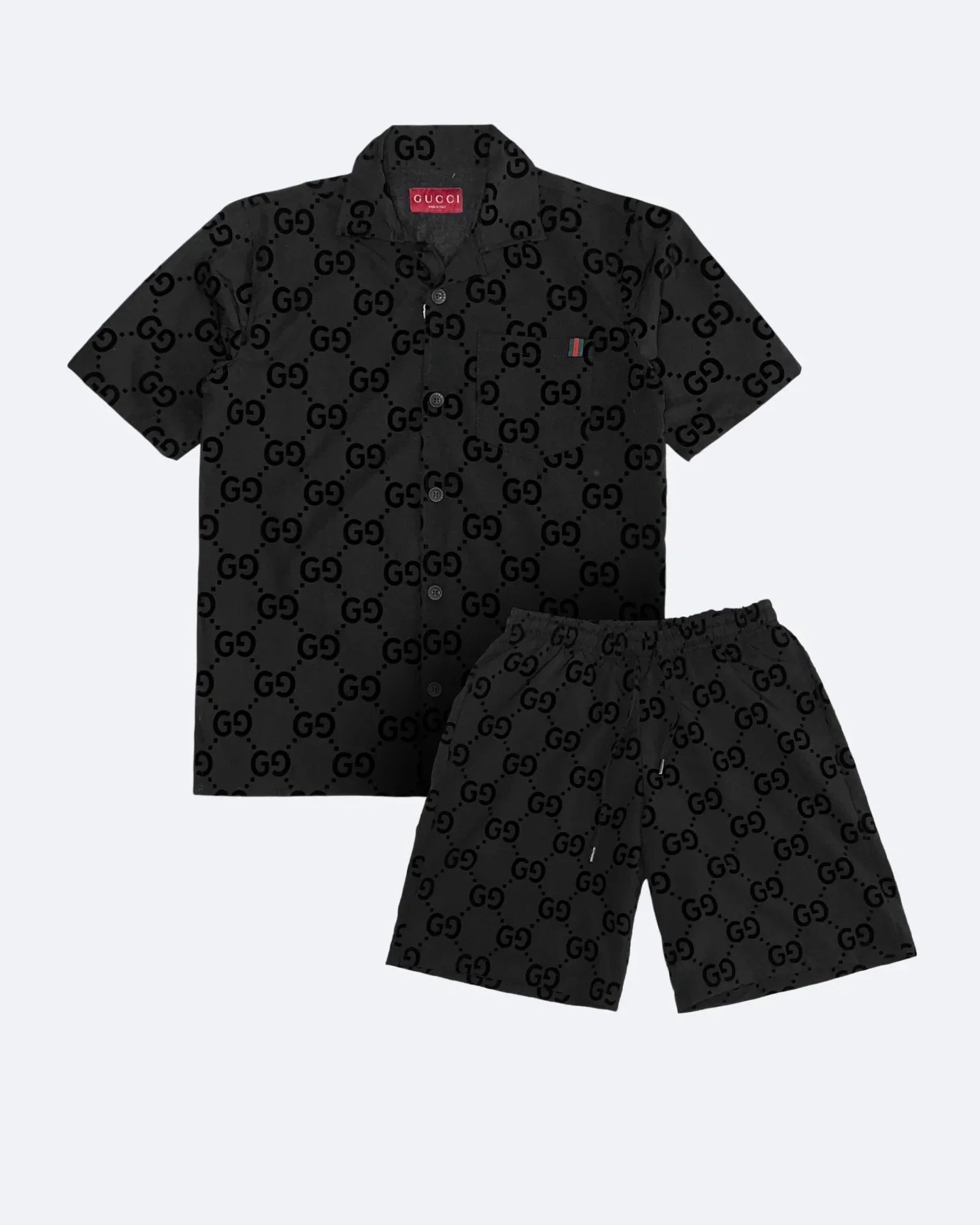 Gucci - Letní souprava s monogramem GG - černá