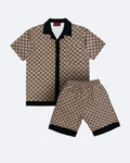 Gucci - Letní souprava se vzorem GG loga - béžová