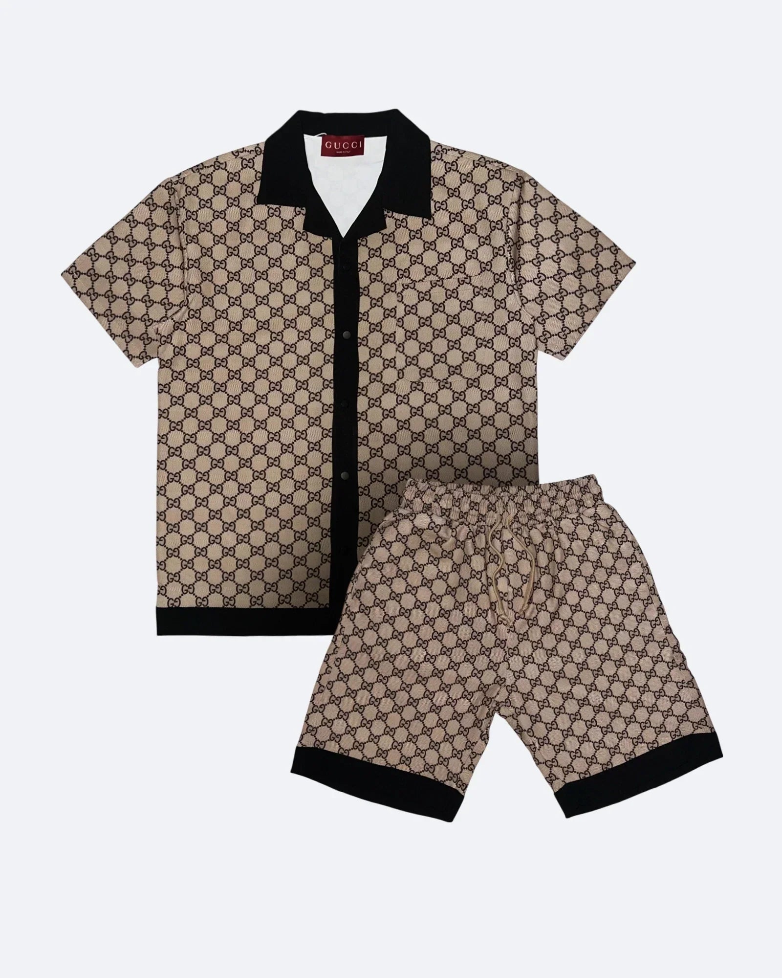 Gucci - Letní souprava se vzorem GG loga - béžová
