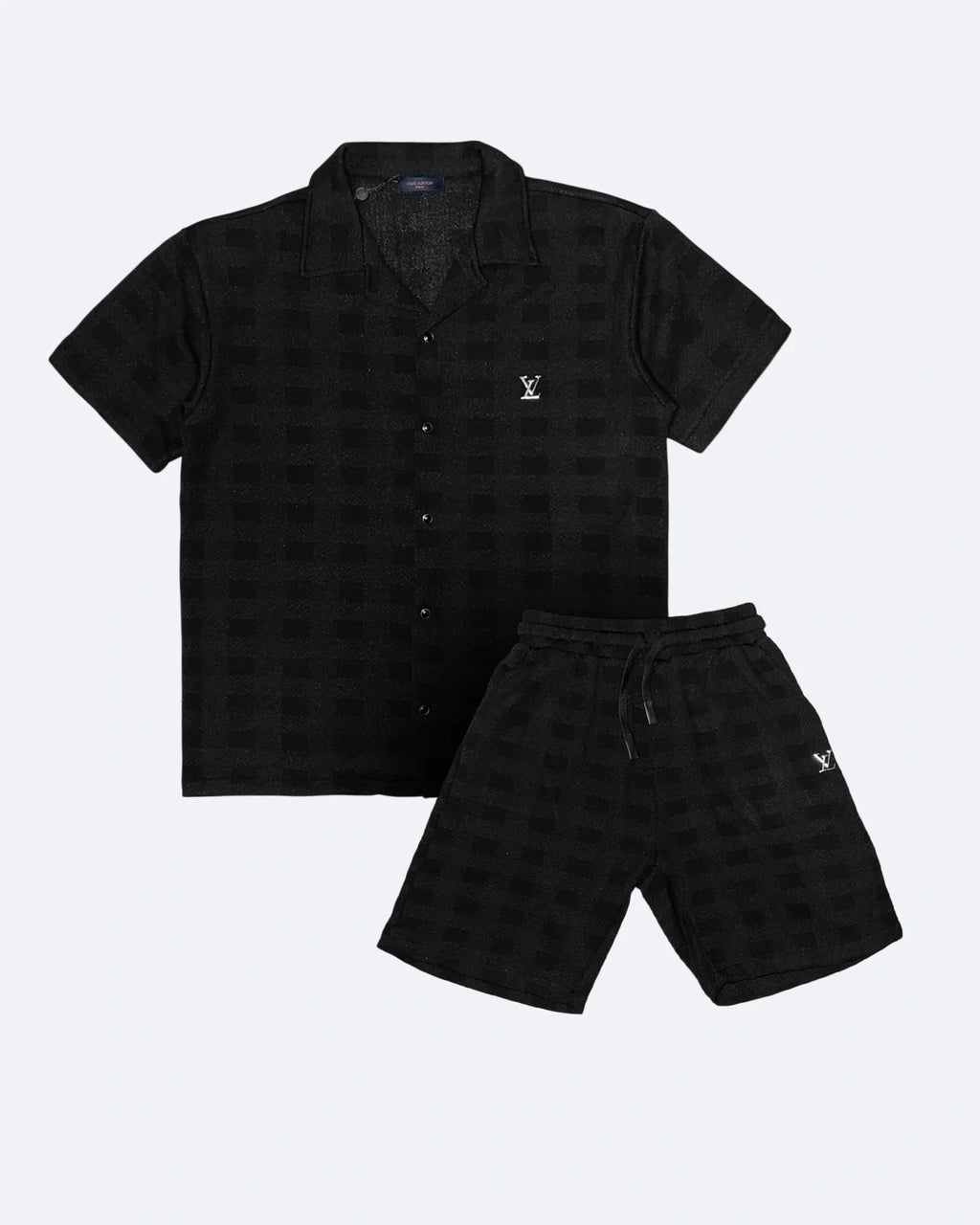 Louis Vuitton - LV Metal Logo Squared Summer Set - černý