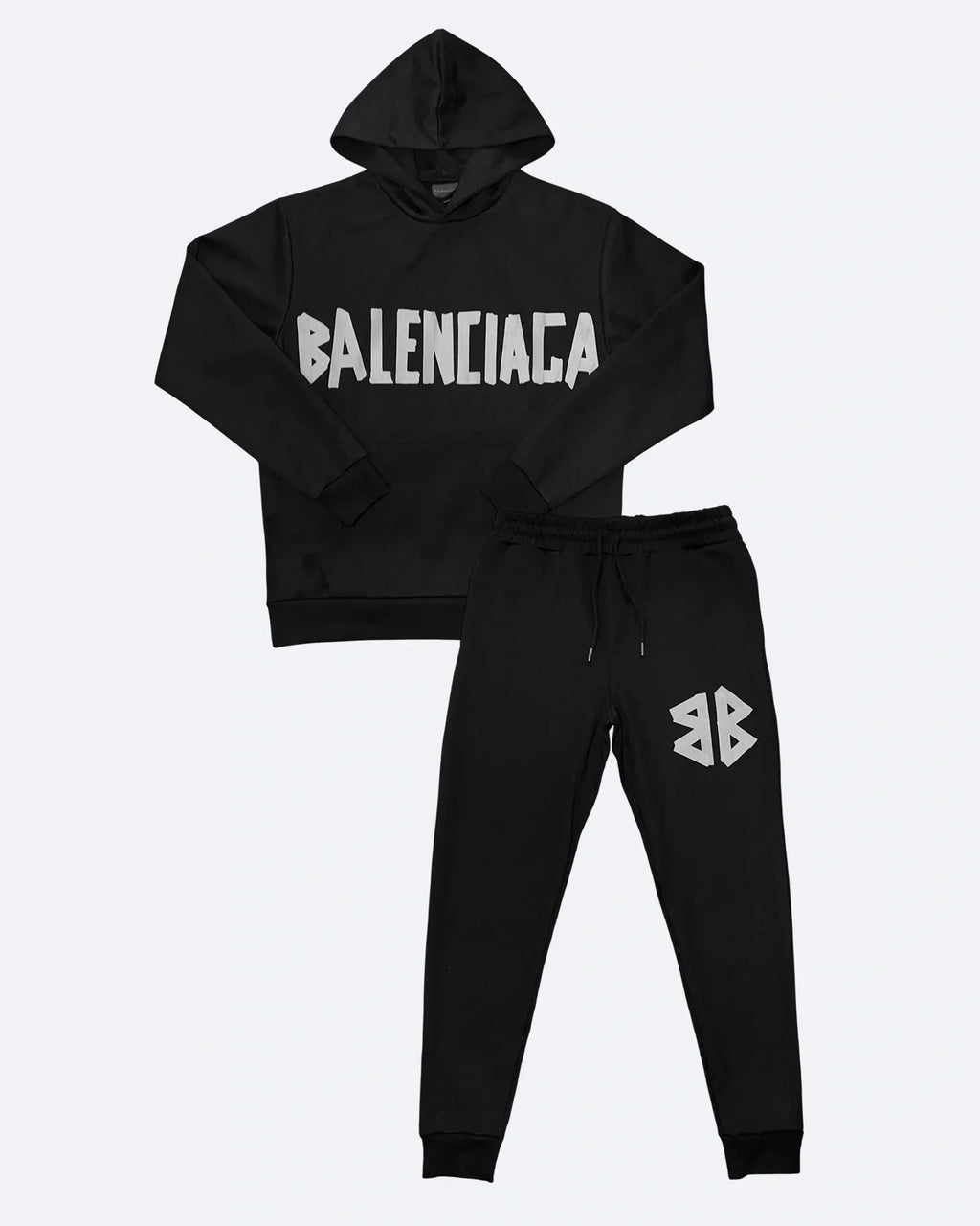 Balenciaga – Souprava se šedou páskou – černá