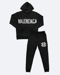 Balenciaga – Souprava se šedou páskou – černá