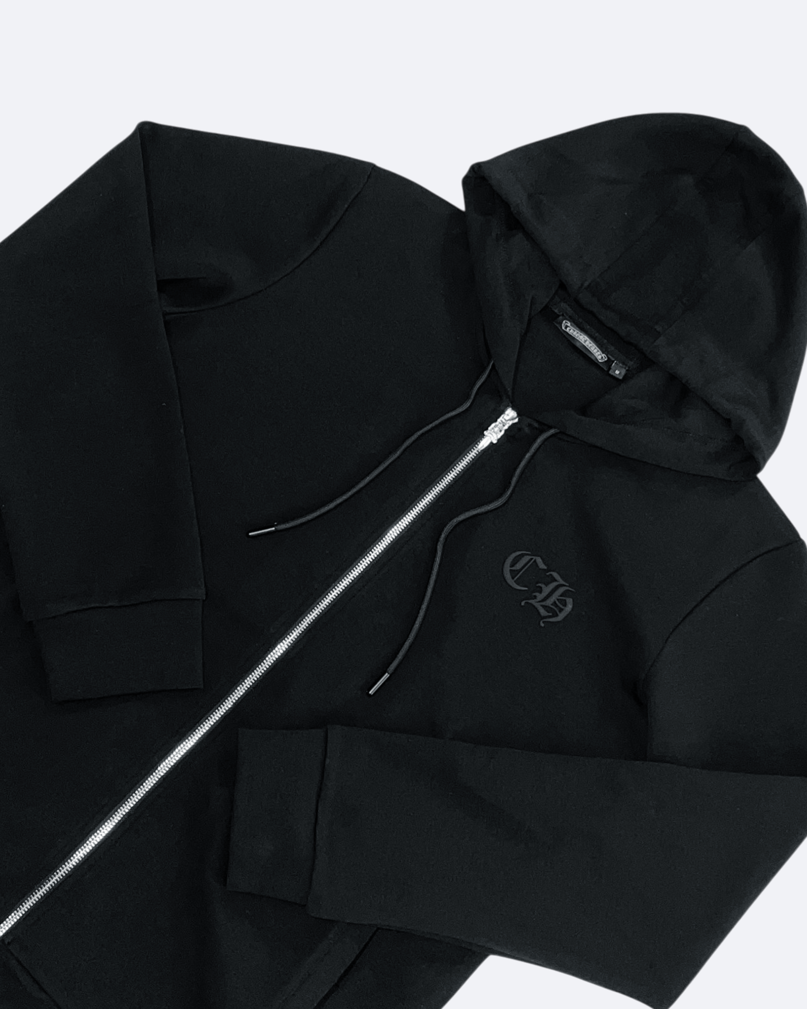 Chrome Hearts - Černá souprava na zip s logem - Černá