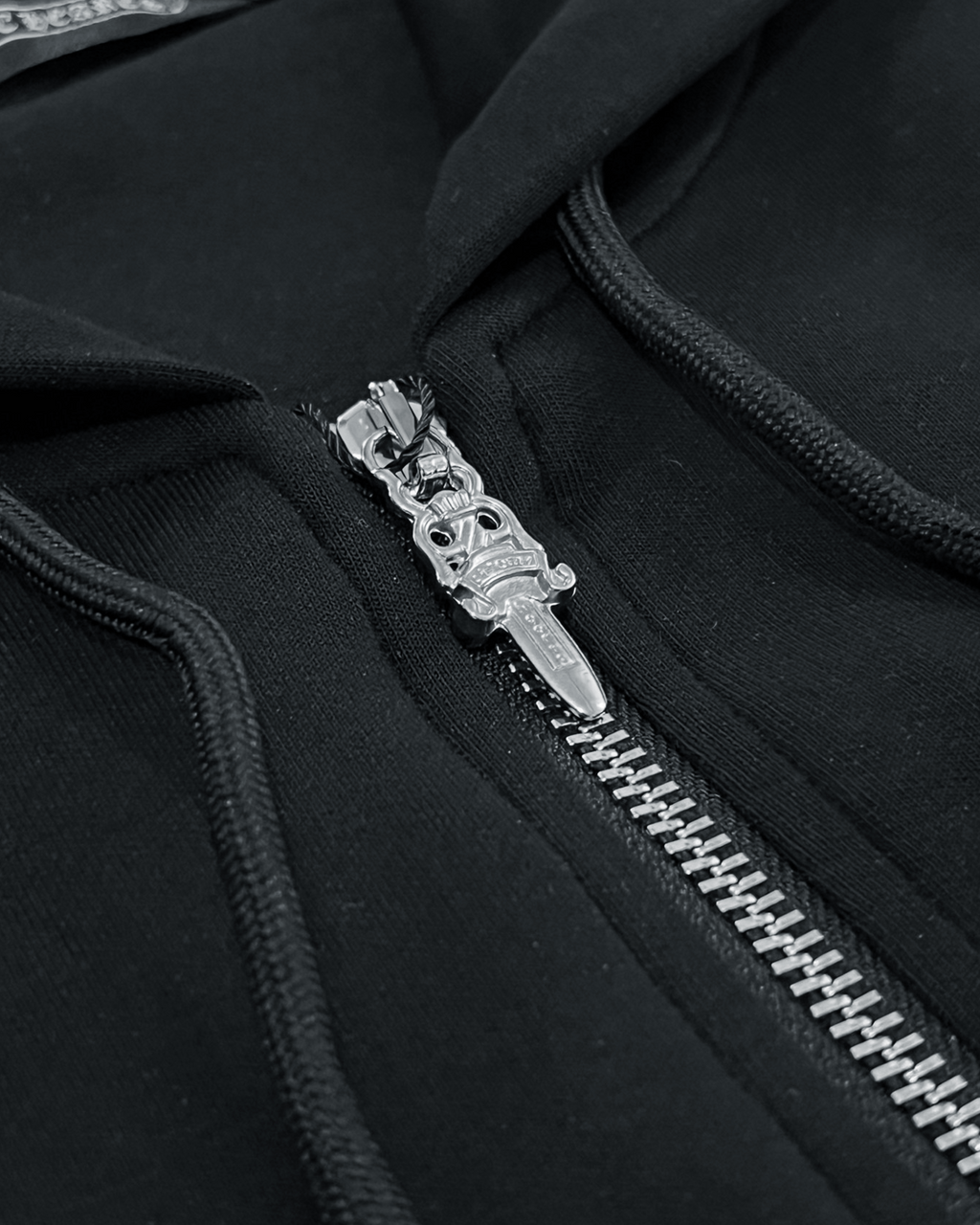 Chrome Hearts - Černá souprava na zip s logem - Černá