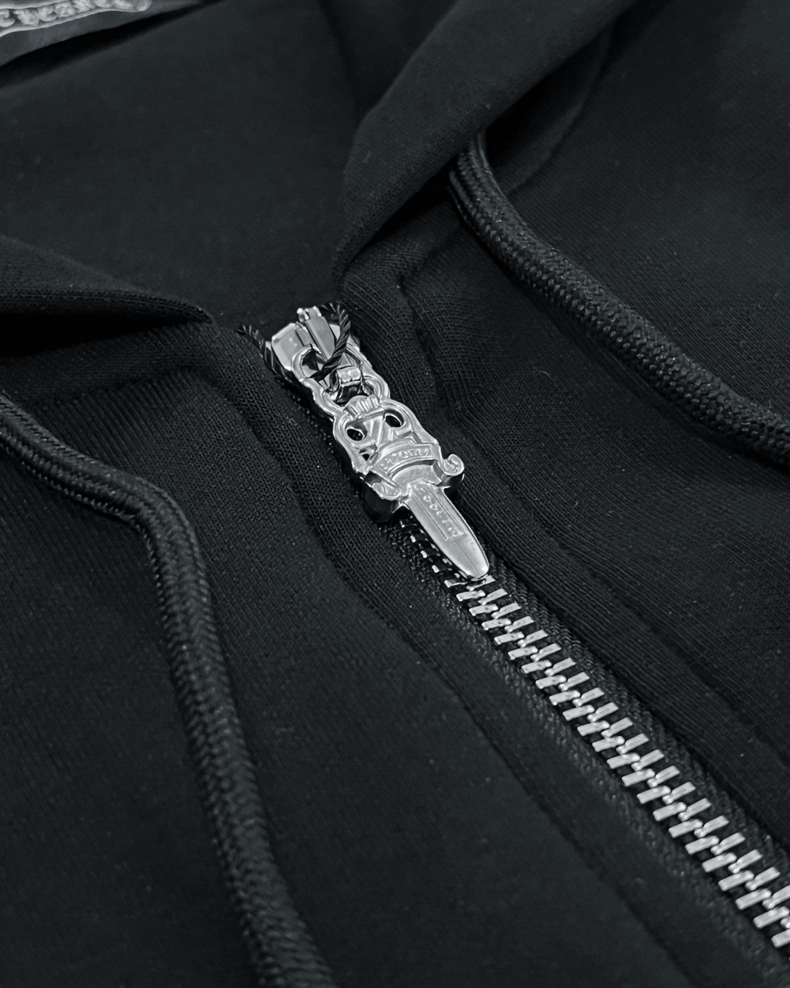 Chrome Hearts - Černá souprava na zip s logem - Černá