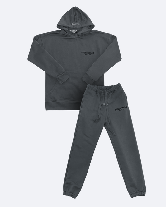 Fear of God - Essentials Rubber Logo Set - Šedá