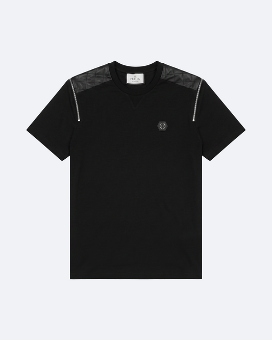 Philipp Plein - Sleeve Zip T-Shirt - Black