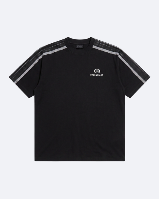 Balenciaga - Sleeve Stripe T-Shirt - Black