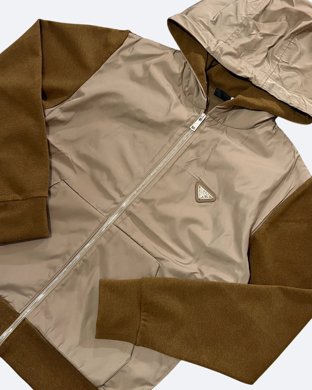 Prada - Bunda Urban Nomad - Hnědá/Béžová