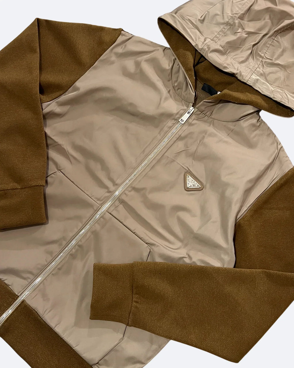 Prada - Bunda Urban Nomad - Hnědá/Béžová
