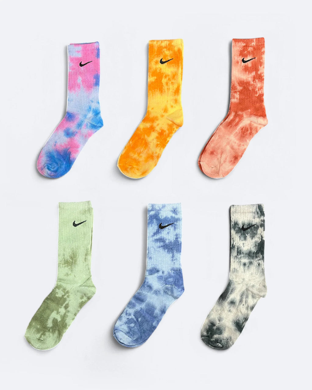 Nike - ponožky Tie Dye - 6 párů