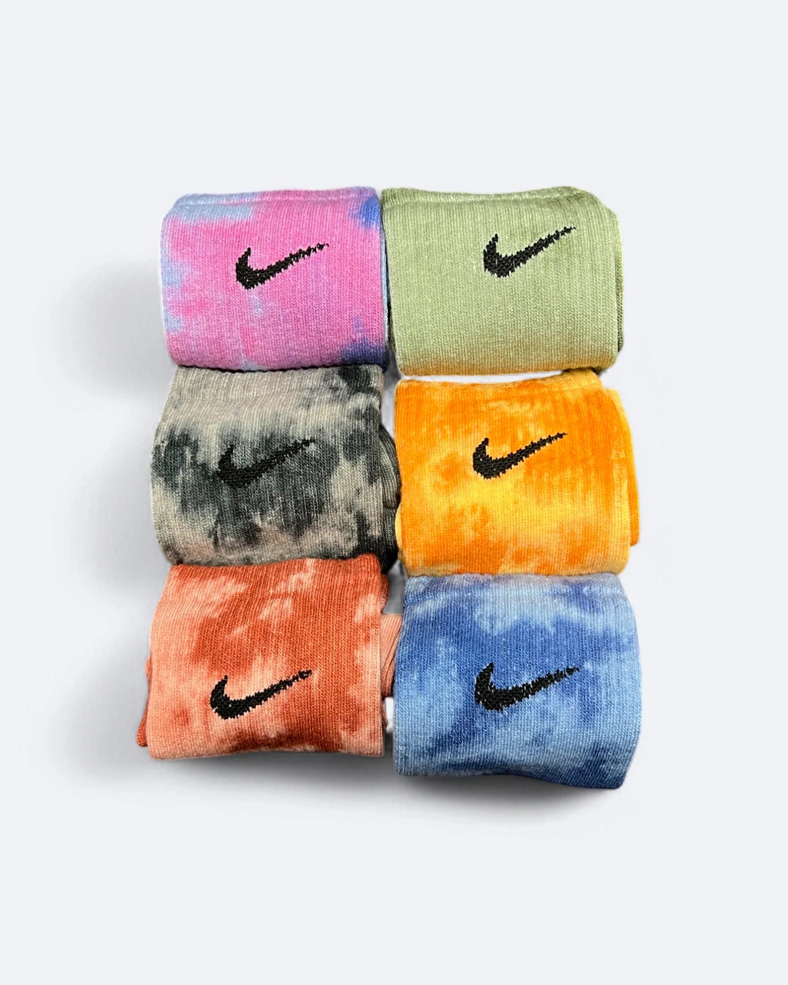 Nike - ponožky Tie Dye - 6 párů