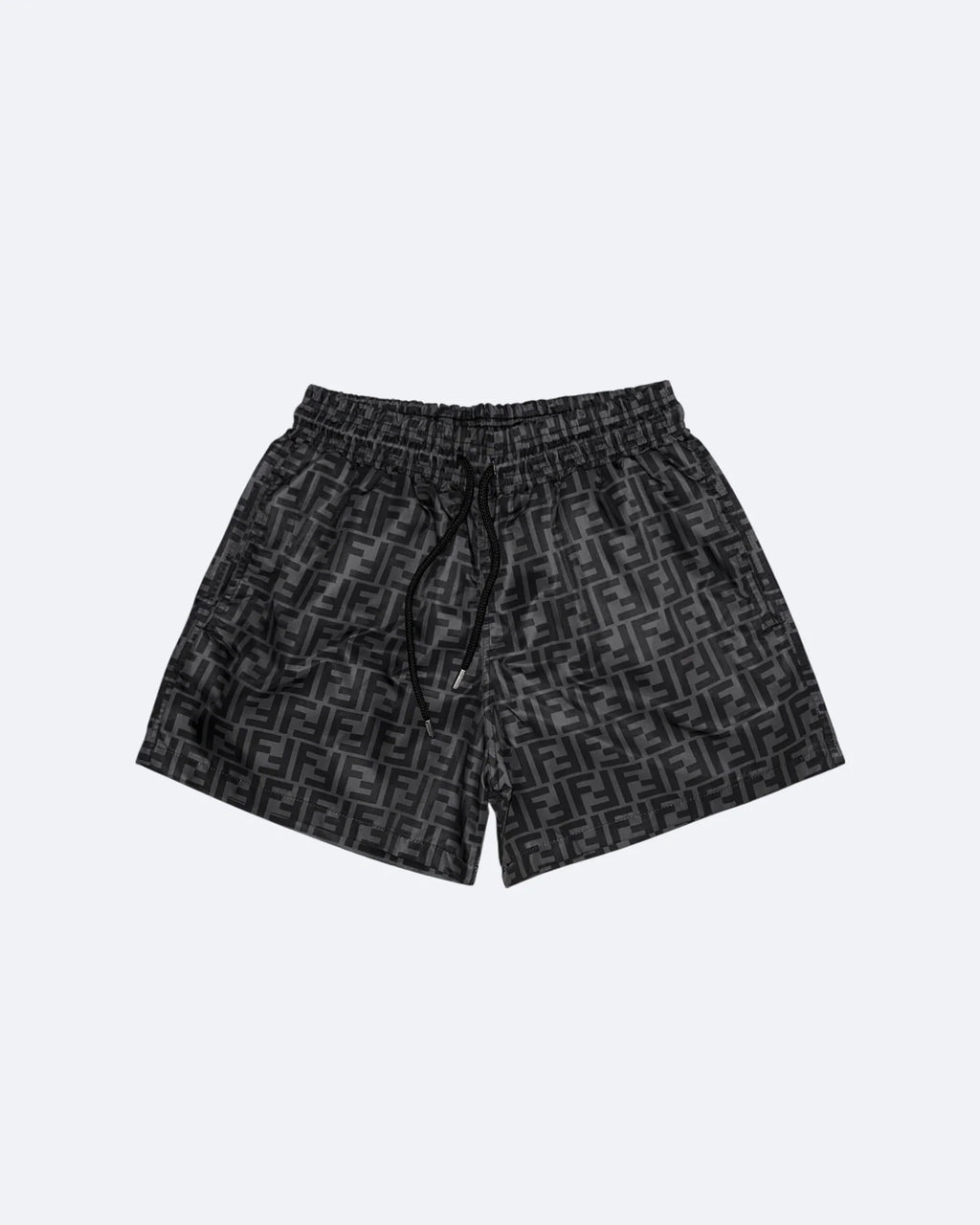 Fendi - Plavkové šortky s monogramem FF - Černá