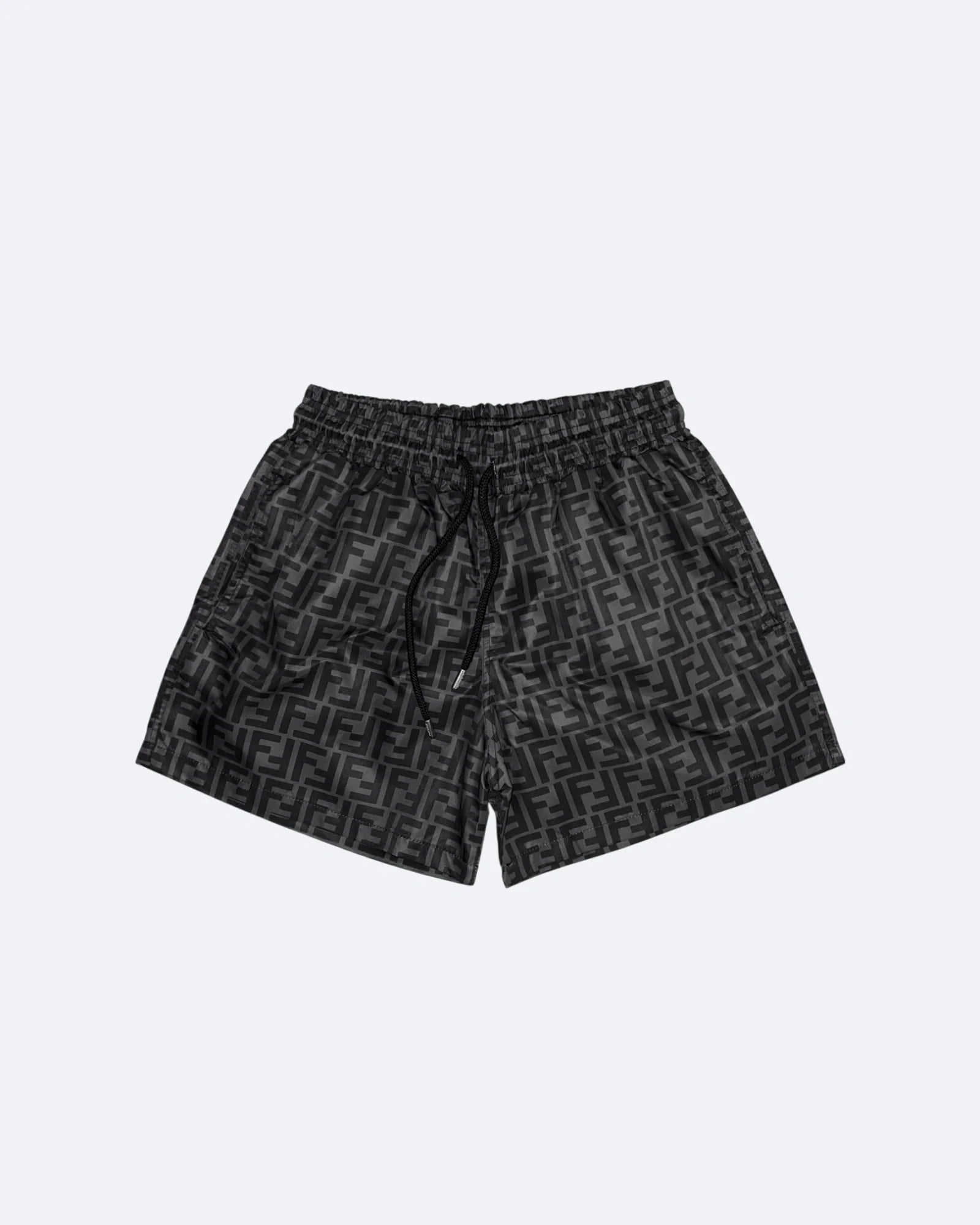 Fendi - Plavkové šortky s monogramem FF - Černá