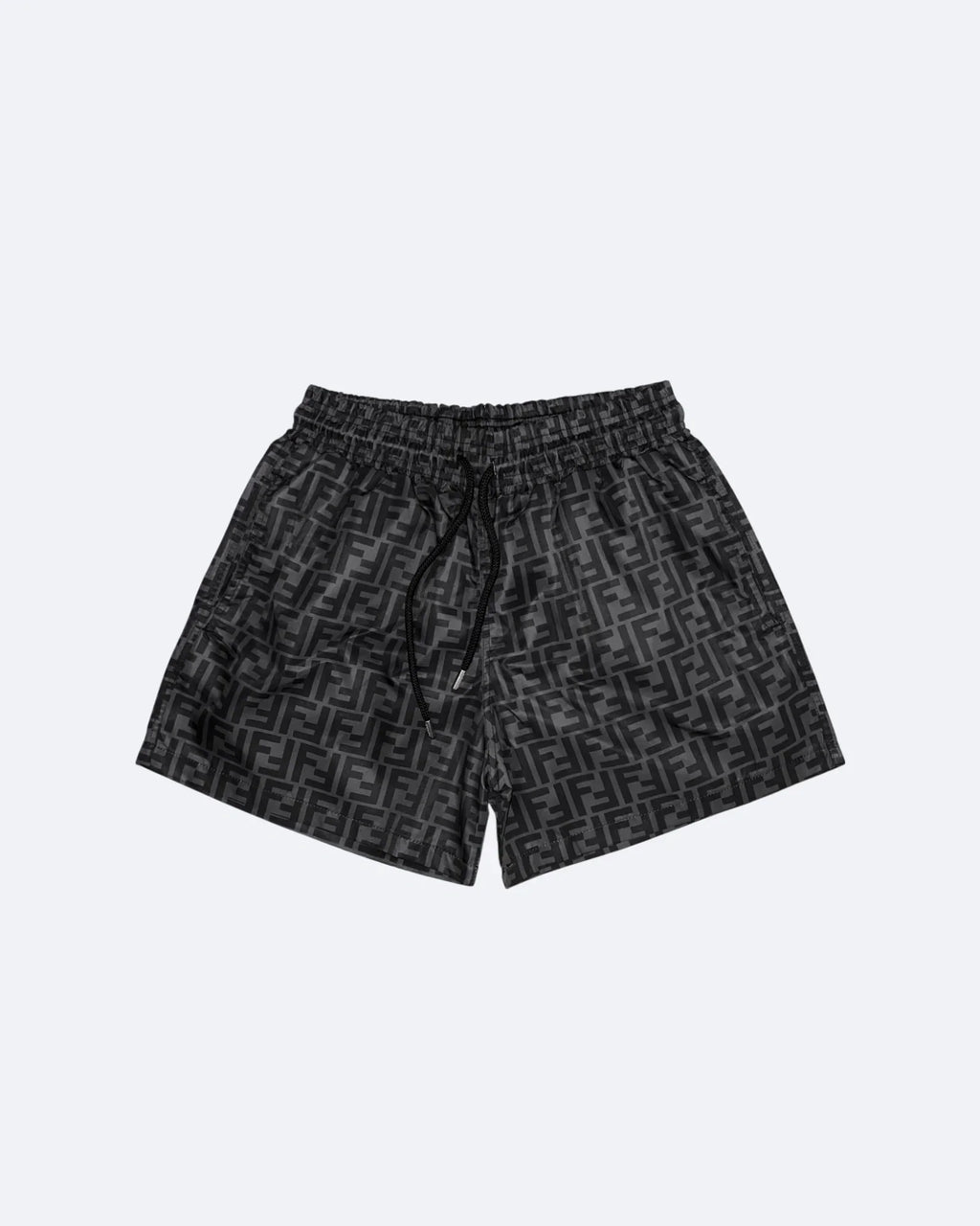 Fendi - Plavkové šortky s monogramem FF - Černá