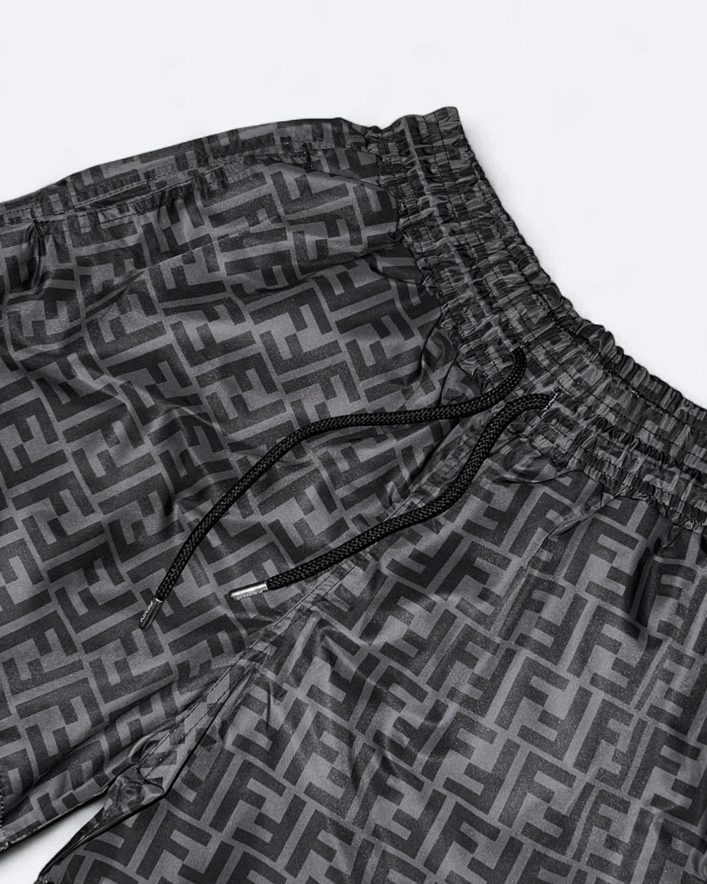 Fendi - Plavkové šortky s monogramem FF - Černá