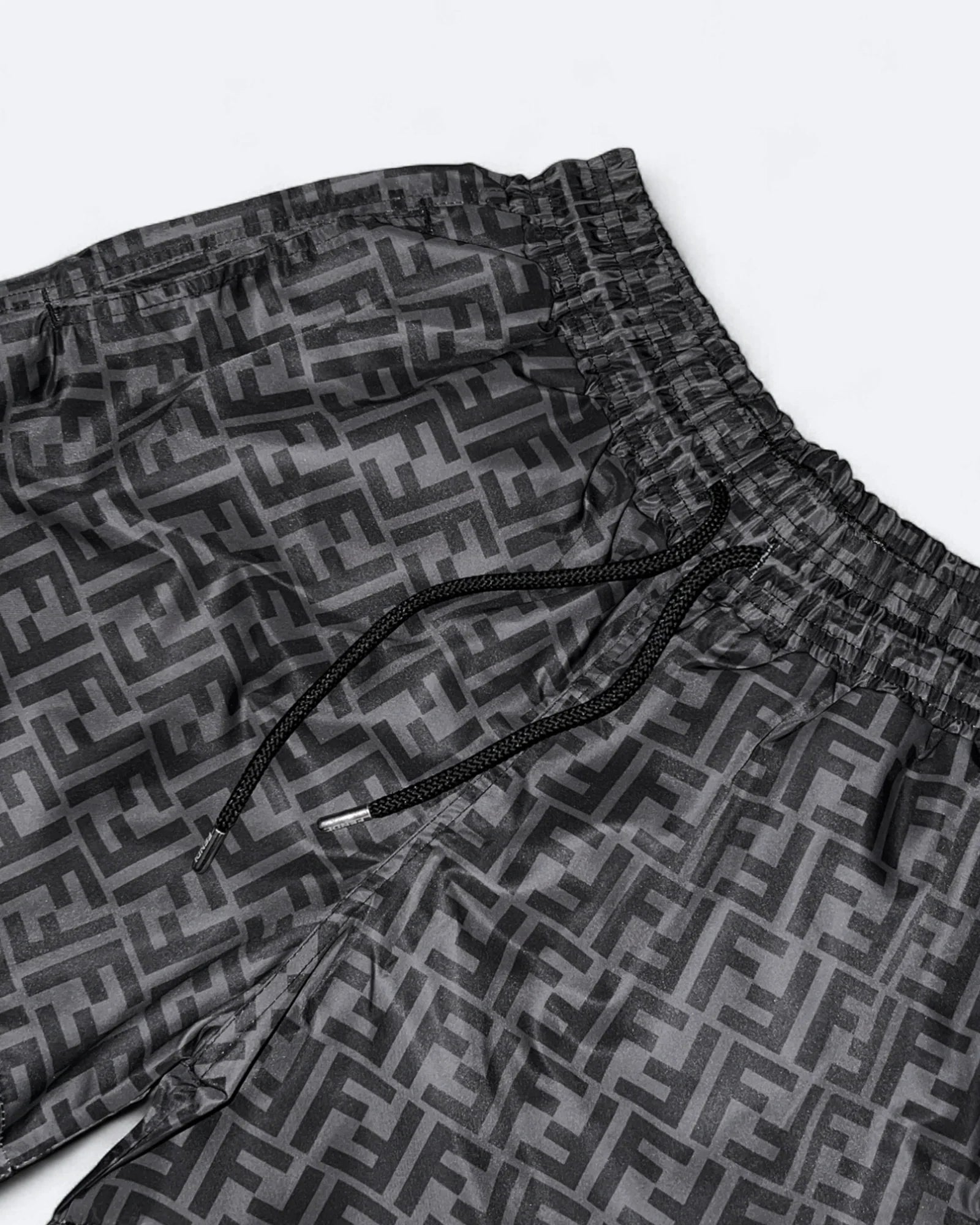 Fendi - Plavkové šortky s monogramem FF - Černá