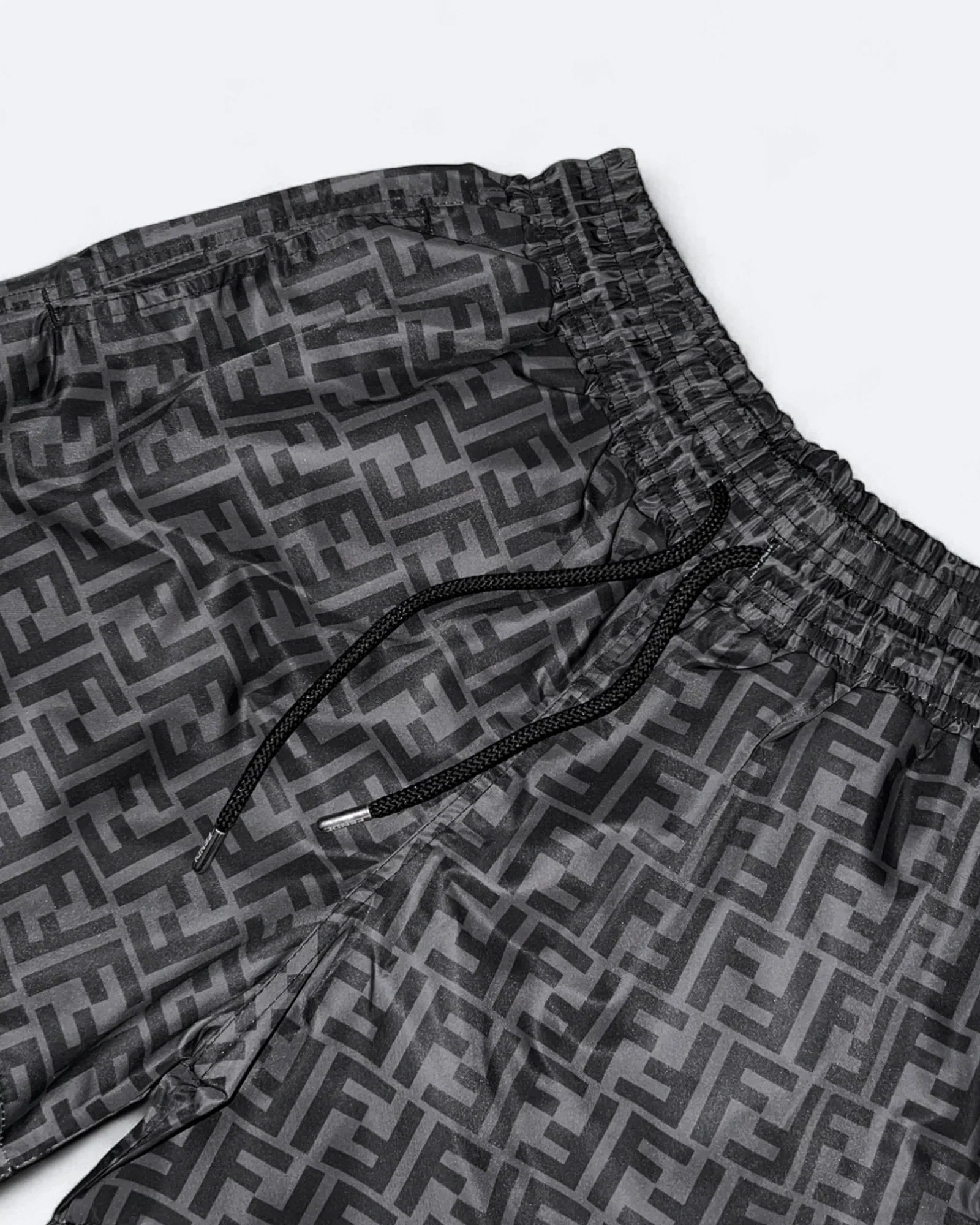 Fendi - Plavkové šortky s monogramem FF - Černá