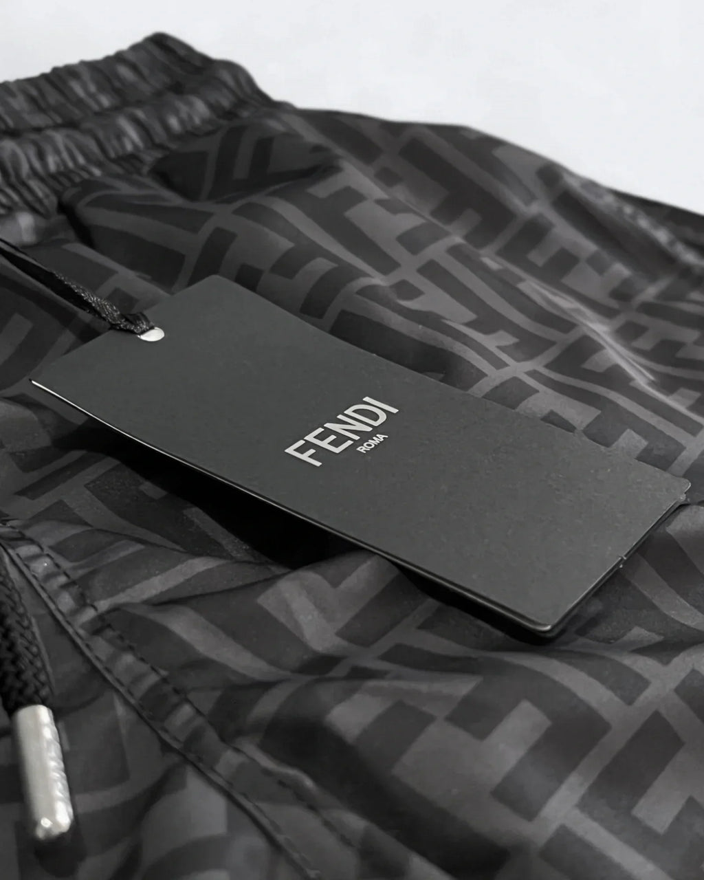 Fendi - Plavkové šortky s monogramem FF - Černá