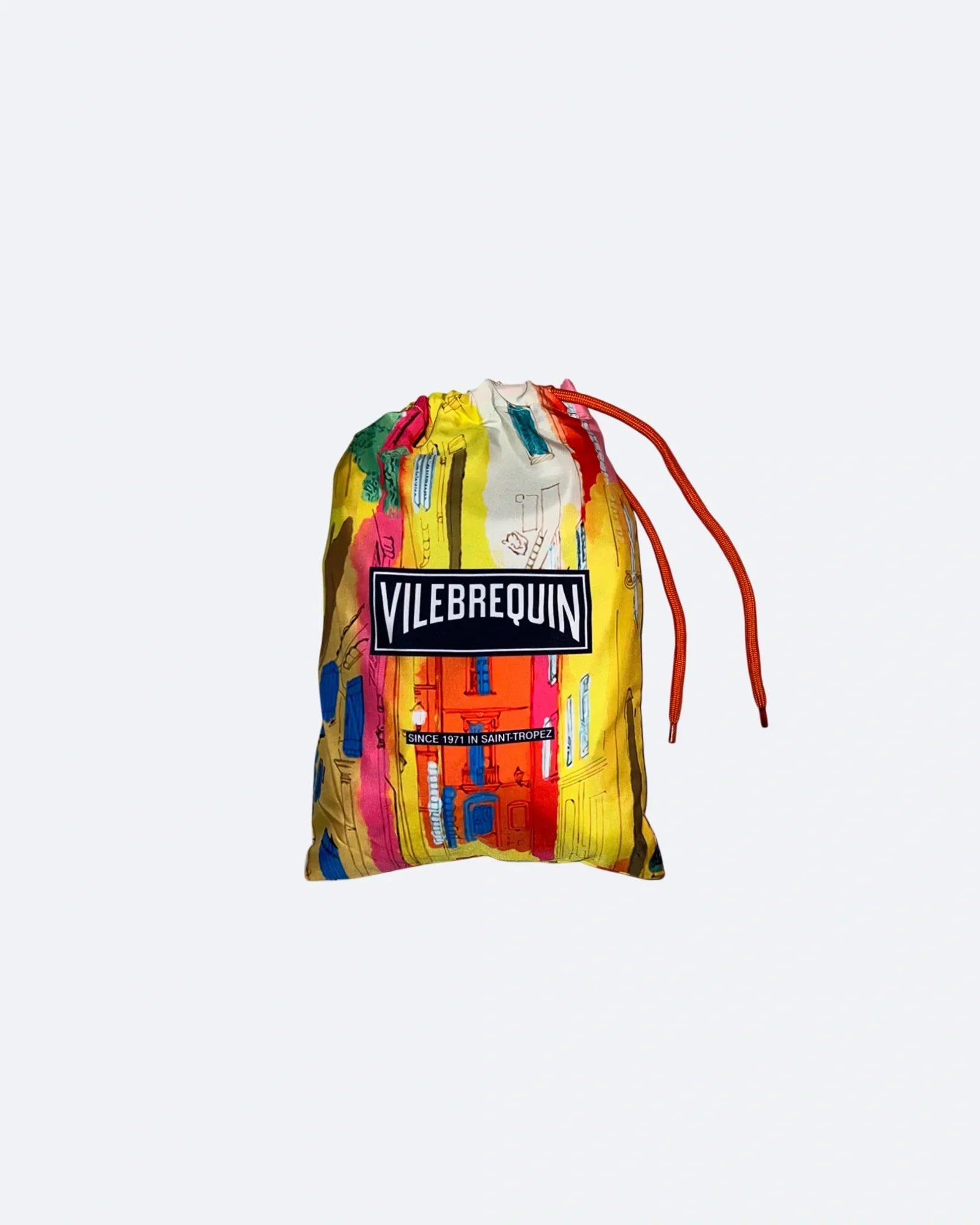 Vilebrequin – plavkové šortky Abstract Village – žlutá