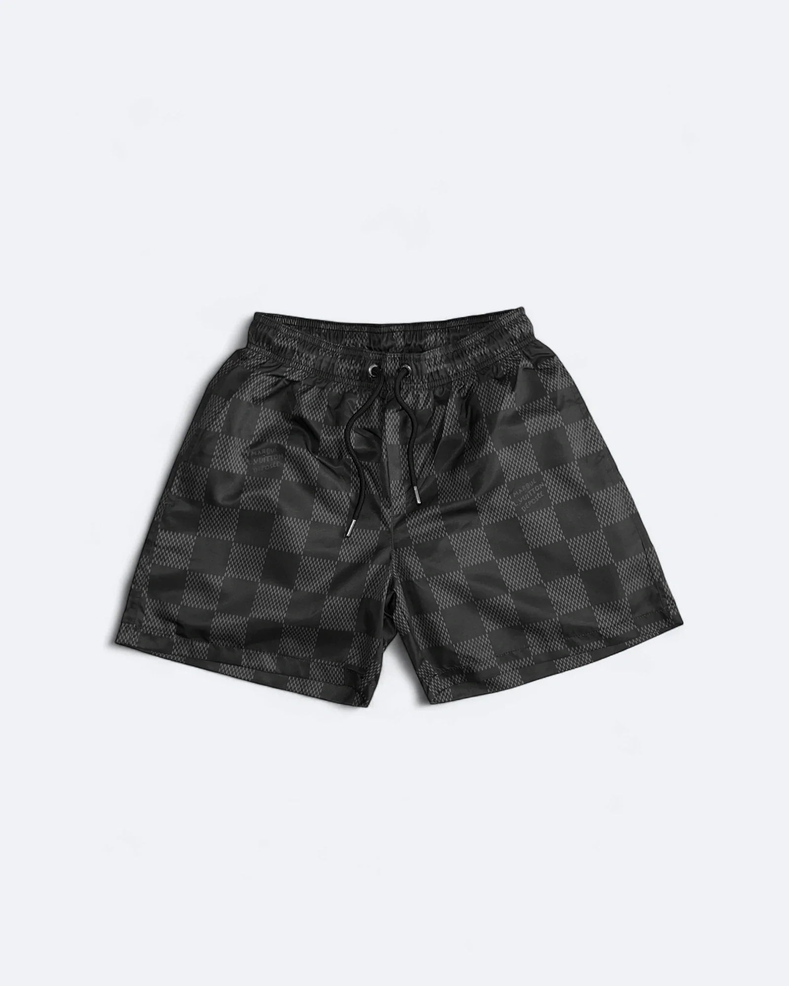 Louis Vuitton - plavkové šortky Marque Damier - černé