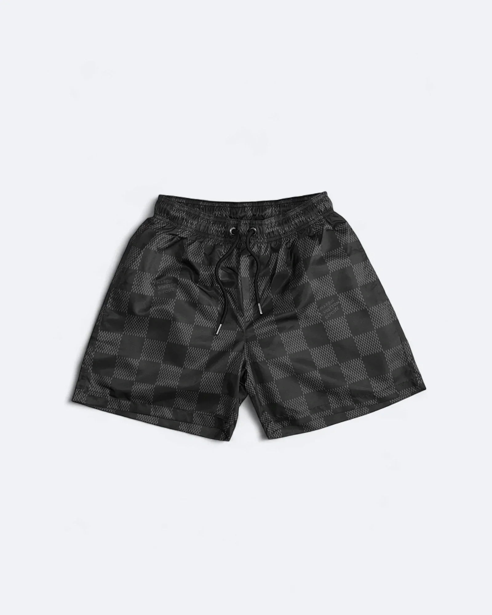 Louis Vuitton - plavkové šortky Marque Damier - černé