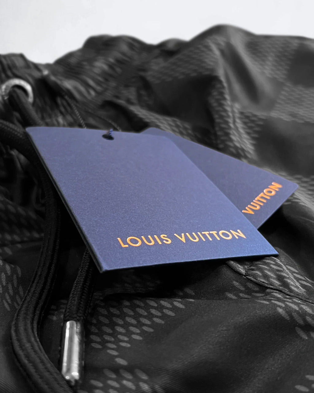 Louis Vuitton - plavkové šortky Marque Damier - černé