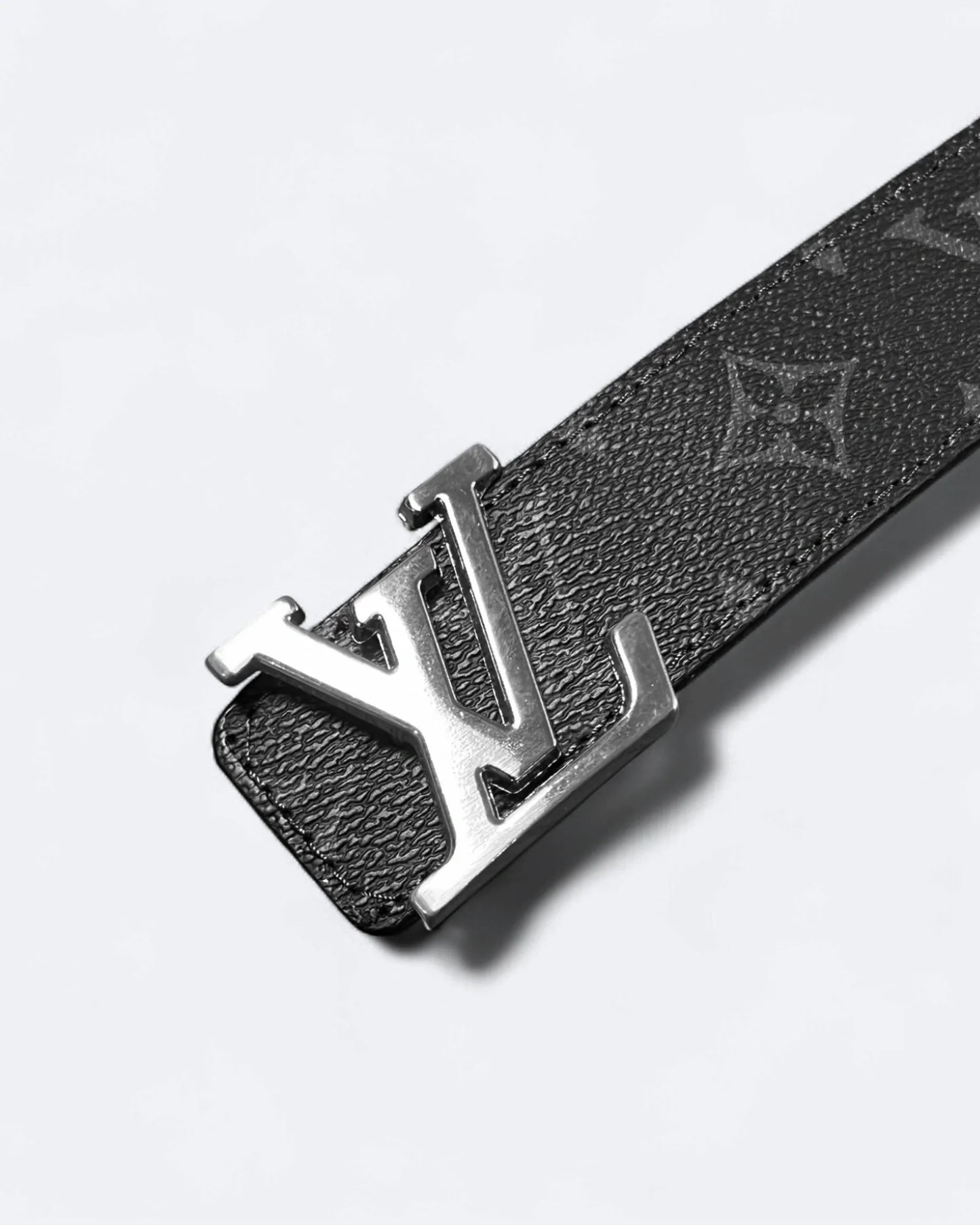 LVTN – LV Black Pattern Belt – stříbrný