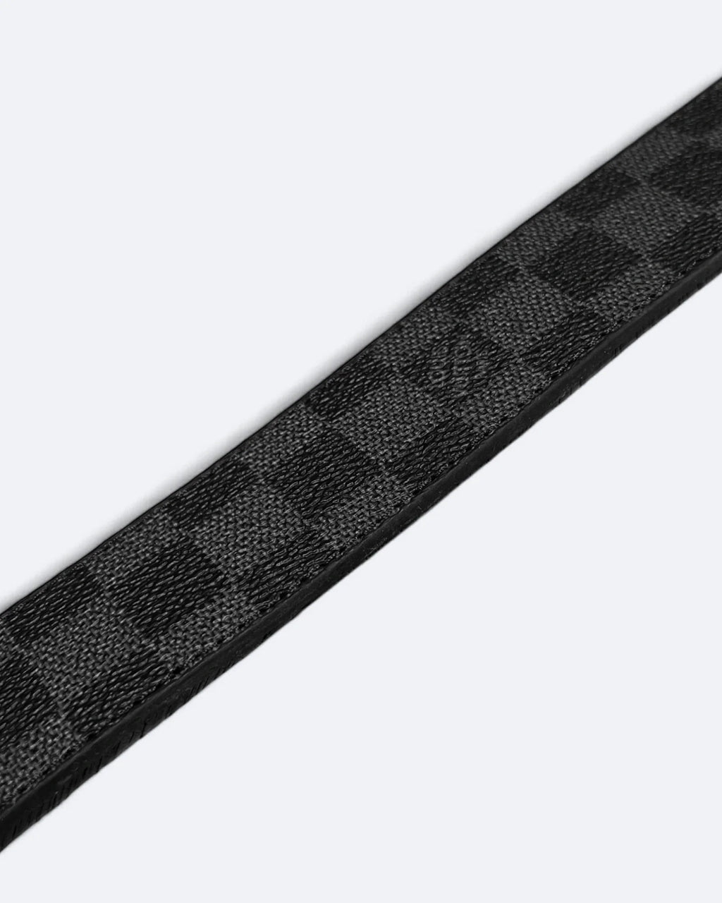 Louis Vuitton – opasek Damier Black Pattern – stříbrný