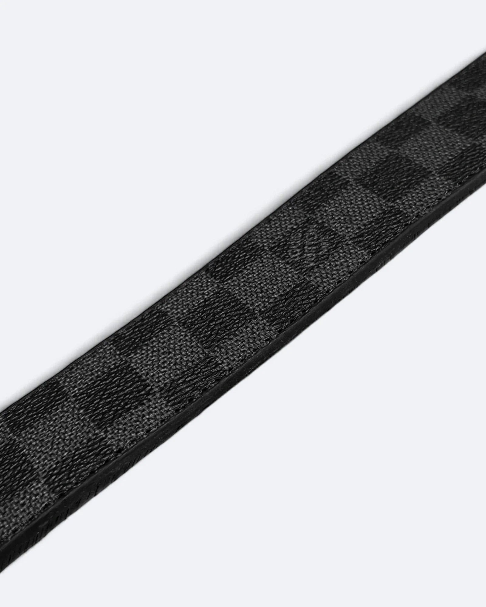 Louis Vuitton – opasek Damier Black Pattern – stříbrný