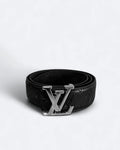 Louis Vuitton – Pásek s vyraženým vzorem LV – stříbrný