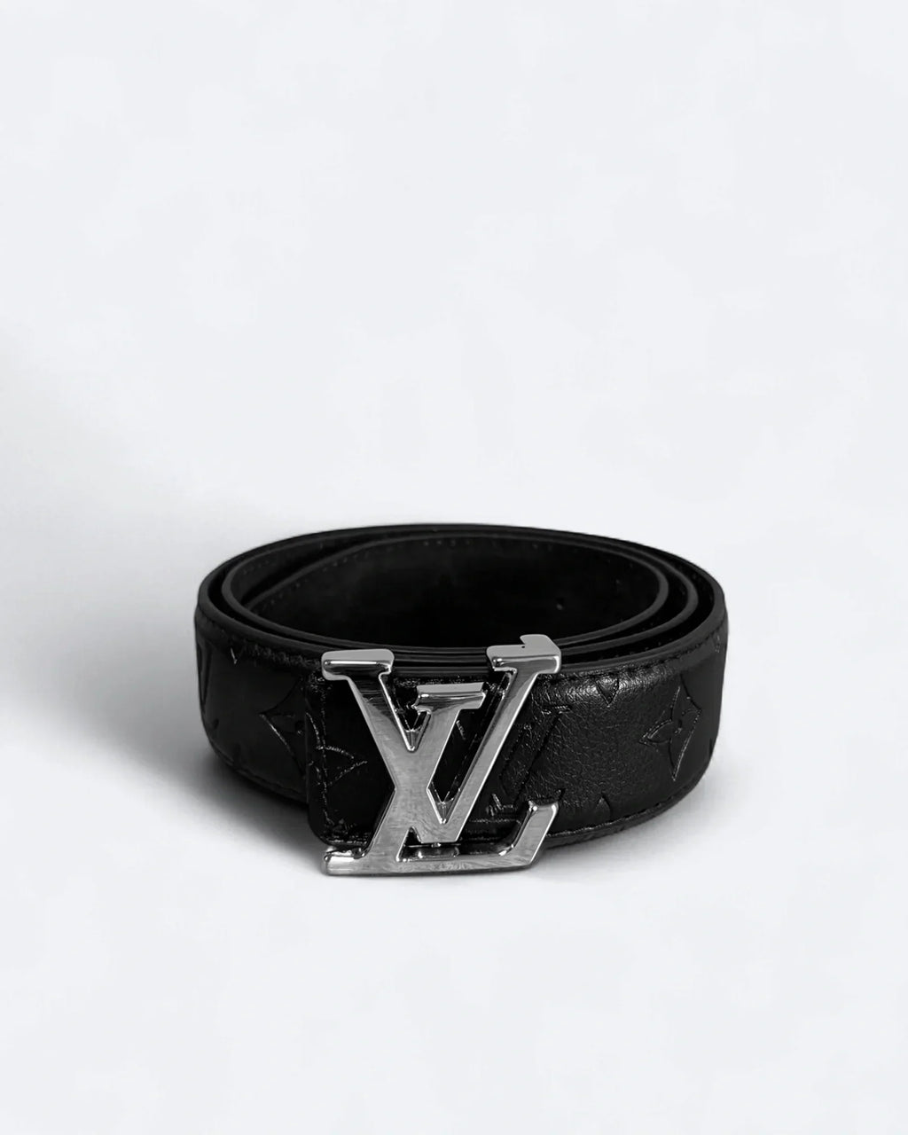 Louis Vuitton – Pásek s vyraženým vzorem LV – stříbrný