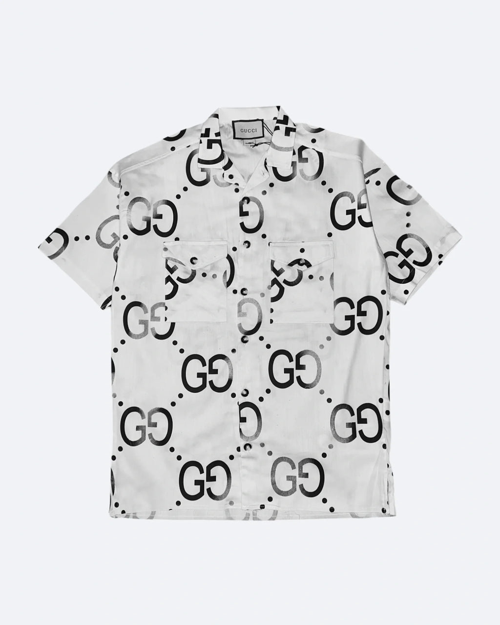Gucci – Košile s monogramem GG – bílá