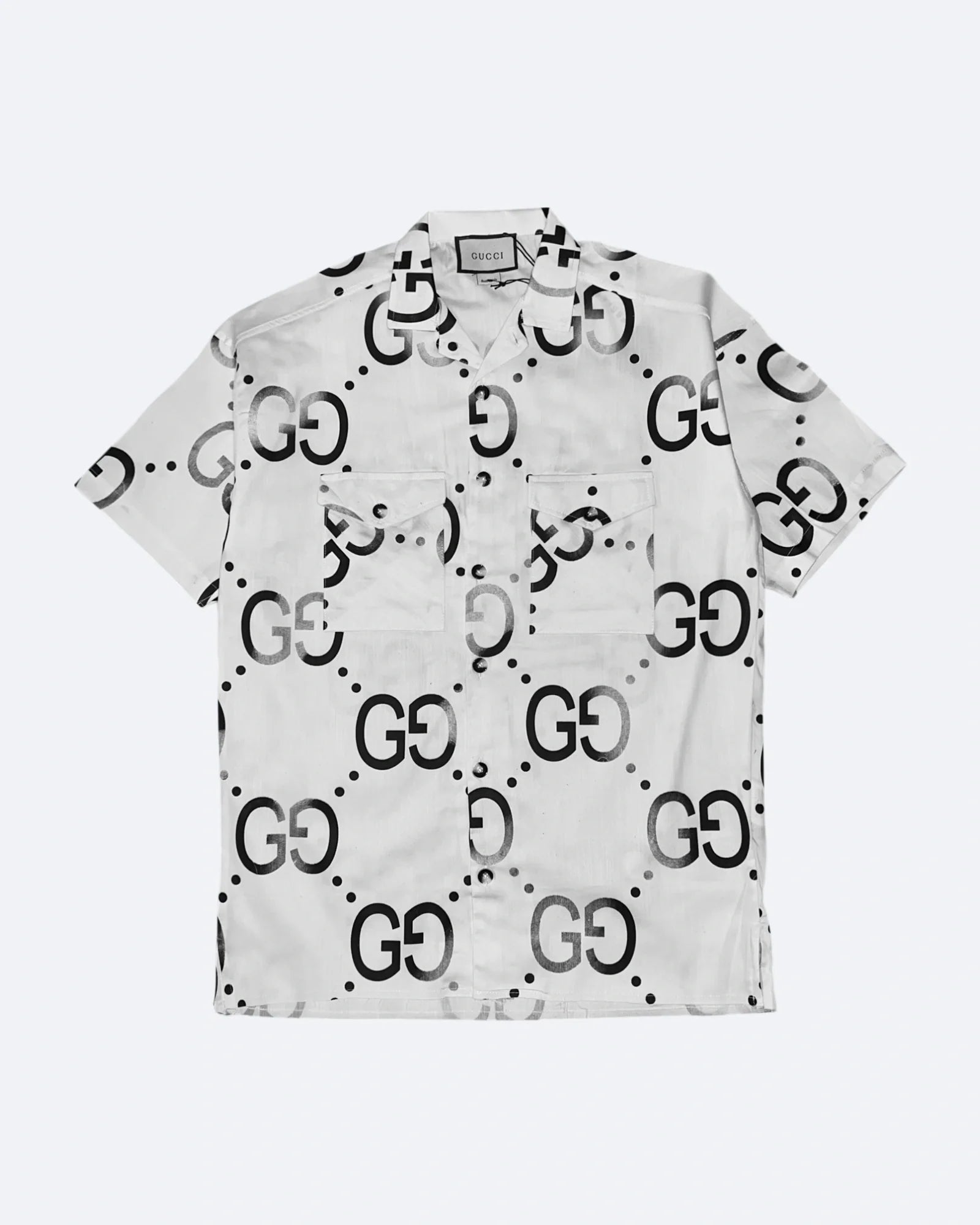 Gucci – Košile s monogramem GG – bílá