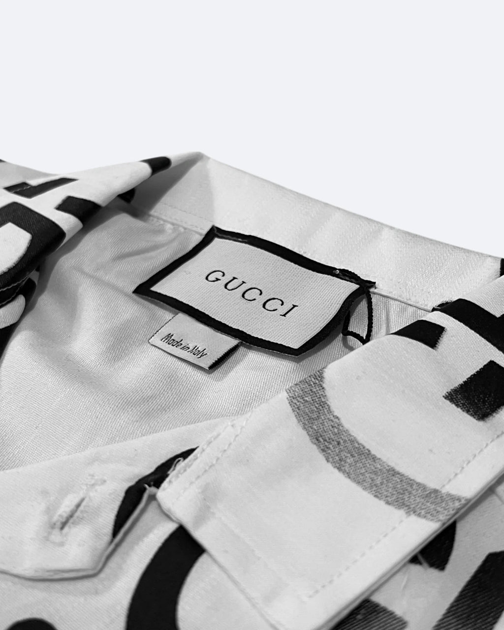 Gucci – Košile s monogramem GG – bílá