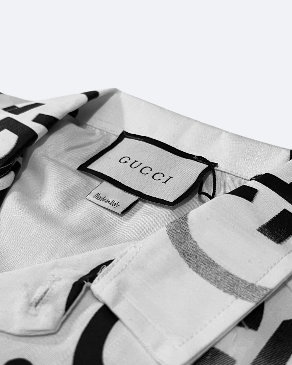 Gucci – Košile s monogramem GG – bílá